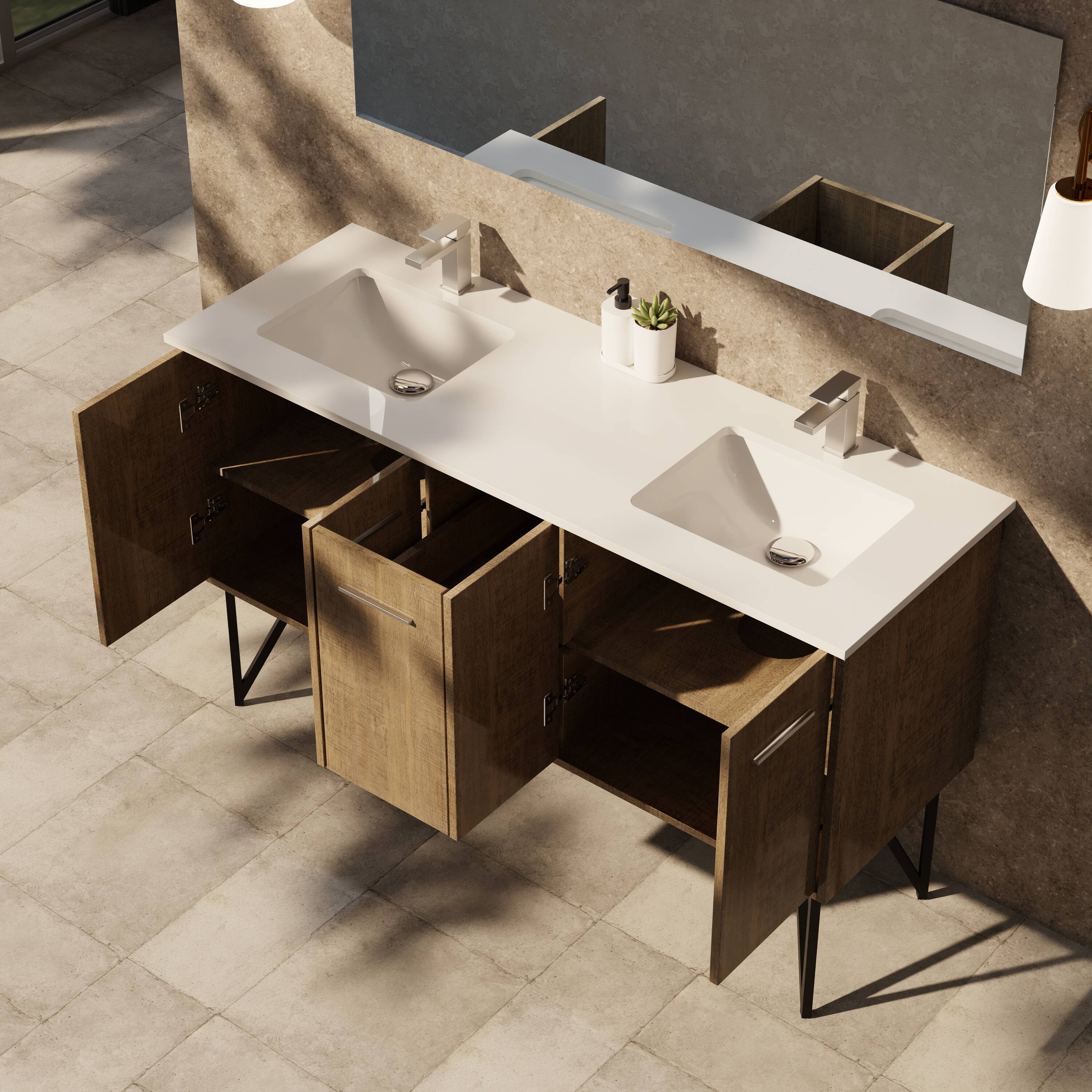 Lexora LVLY60DRA310 Bath-Vanity-Combo - View #4