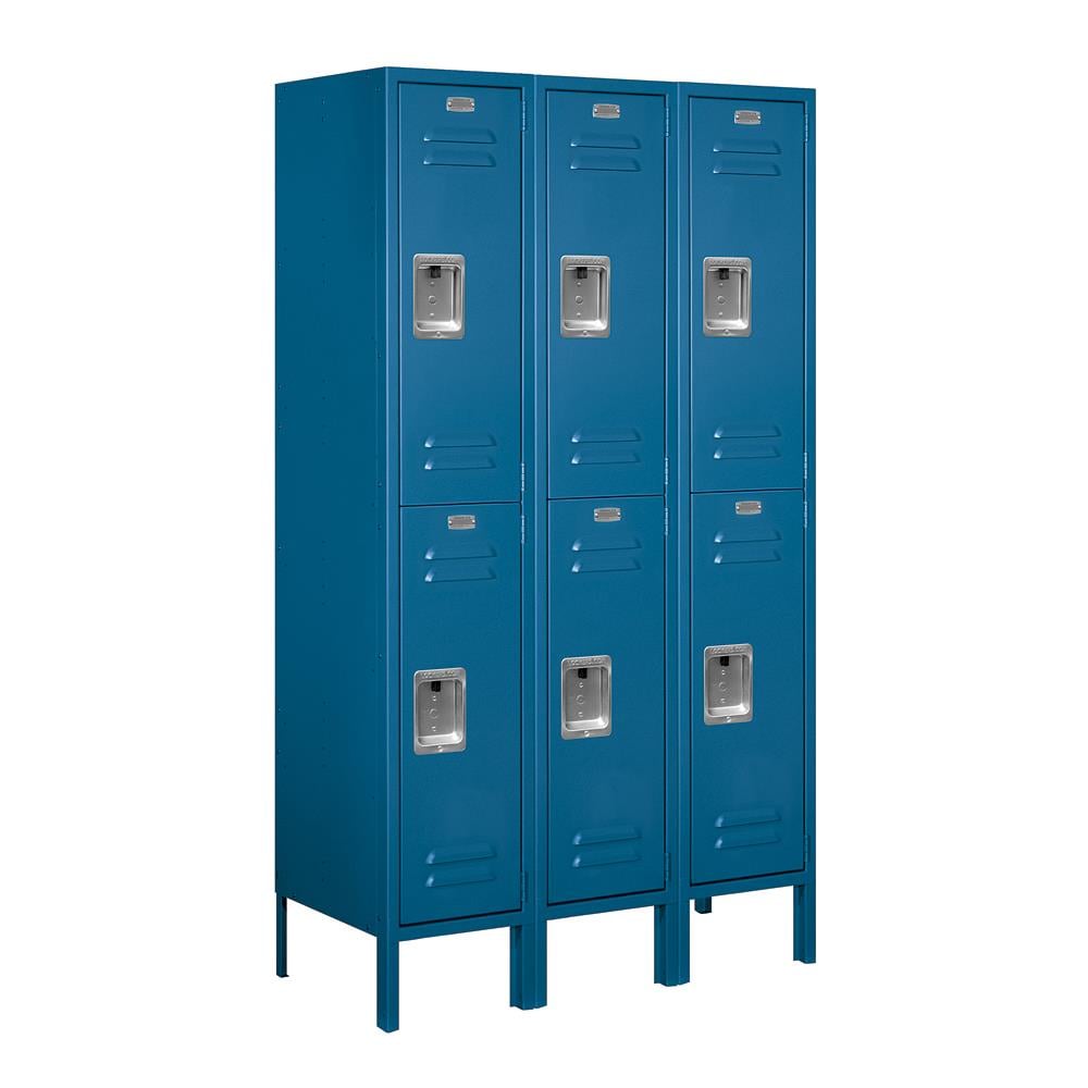 SALSBURY INDUSTRIES 12-in Wide Double Tier Standard Metal Locker- 3 ...