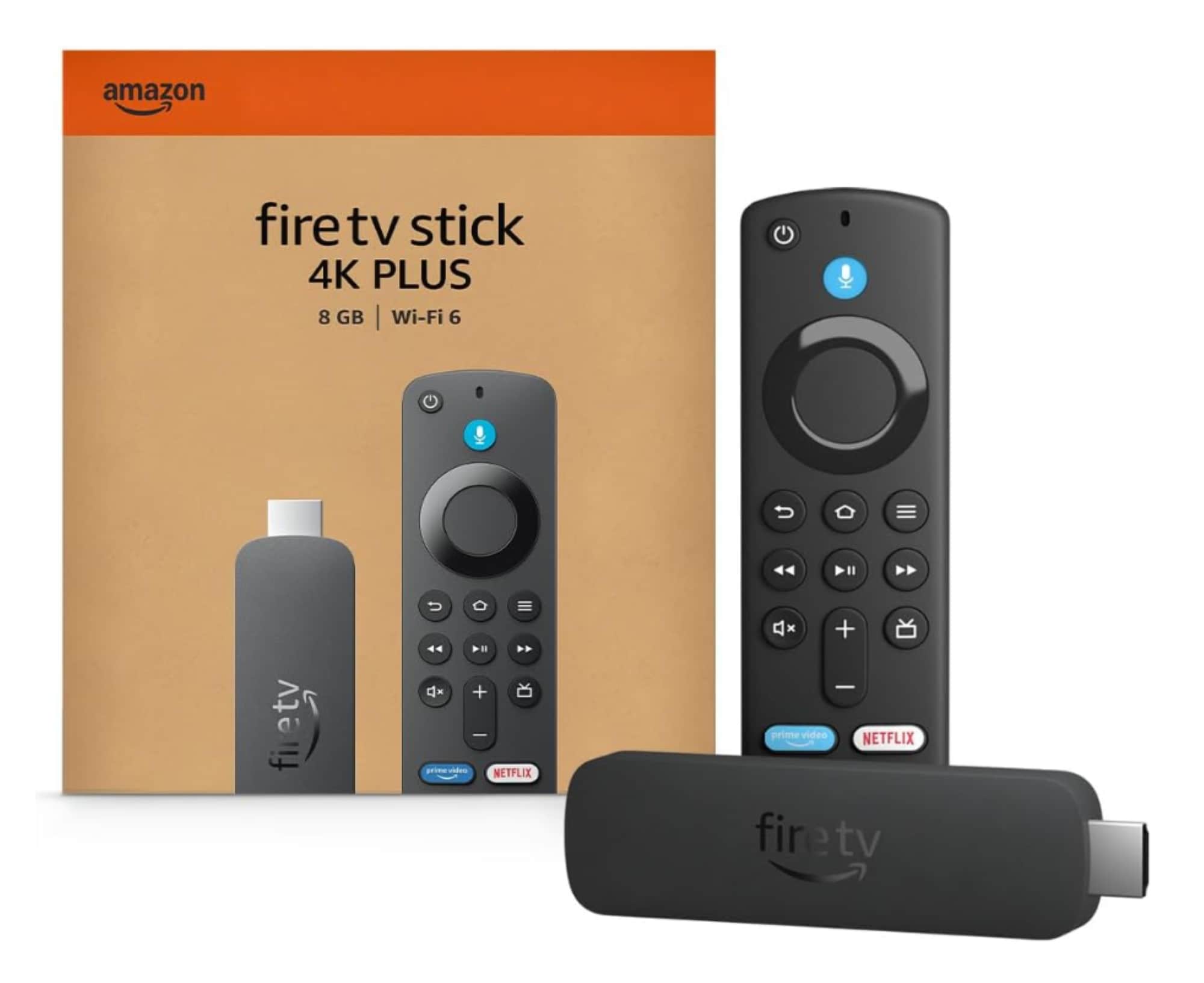 Amazon Fire TV Stick 4K Plus (newest model) with AI-powered Fire TV Search, Wi-Fi 6, stream hundreds of thousands of movies and shows, free & live TV, find shows faster with Alexa+