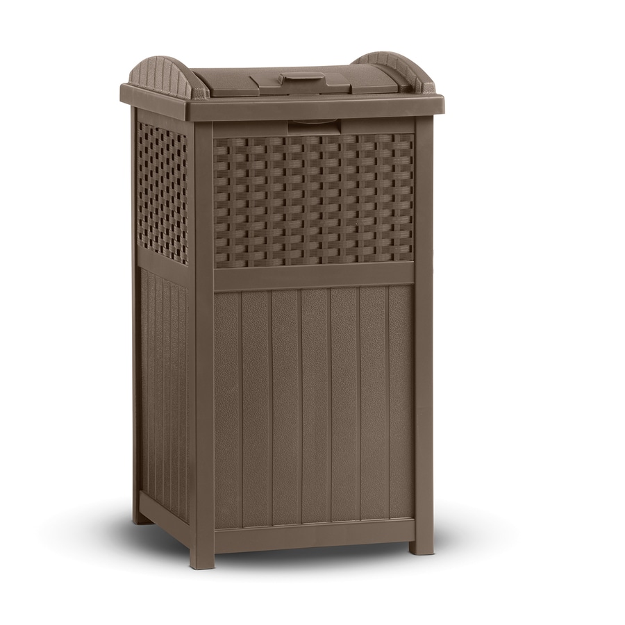 Suncast Injection Molded Trash Can, 32 gal