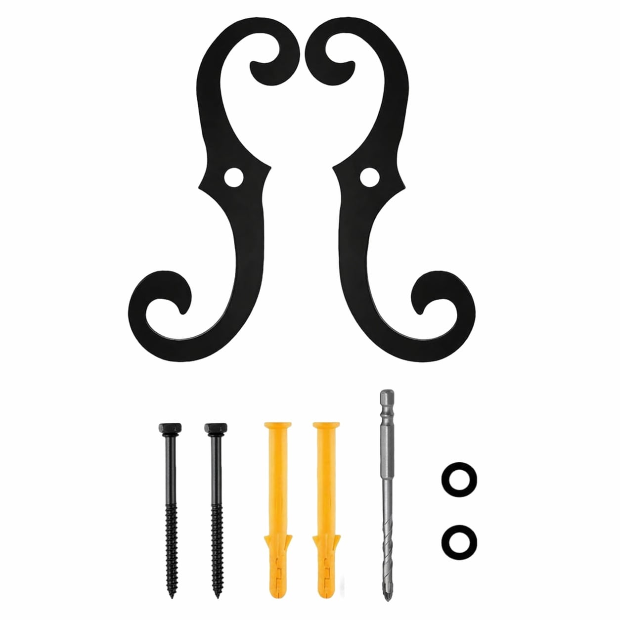 Aoibox - Storm and Hurricane Shutters Fasteners 6 5 in Extended Screws Weatherproof Metal Tiebac...