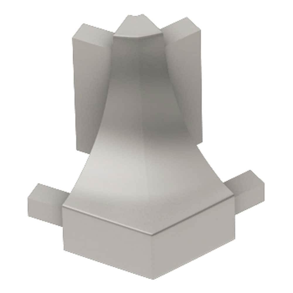Schluter Systems E135/AHK1S/AT Dilex-AHK 0.5-in W x 1-in L Satin nickel anodized aluminum Aluminum Outside corner Tile Edge Trim