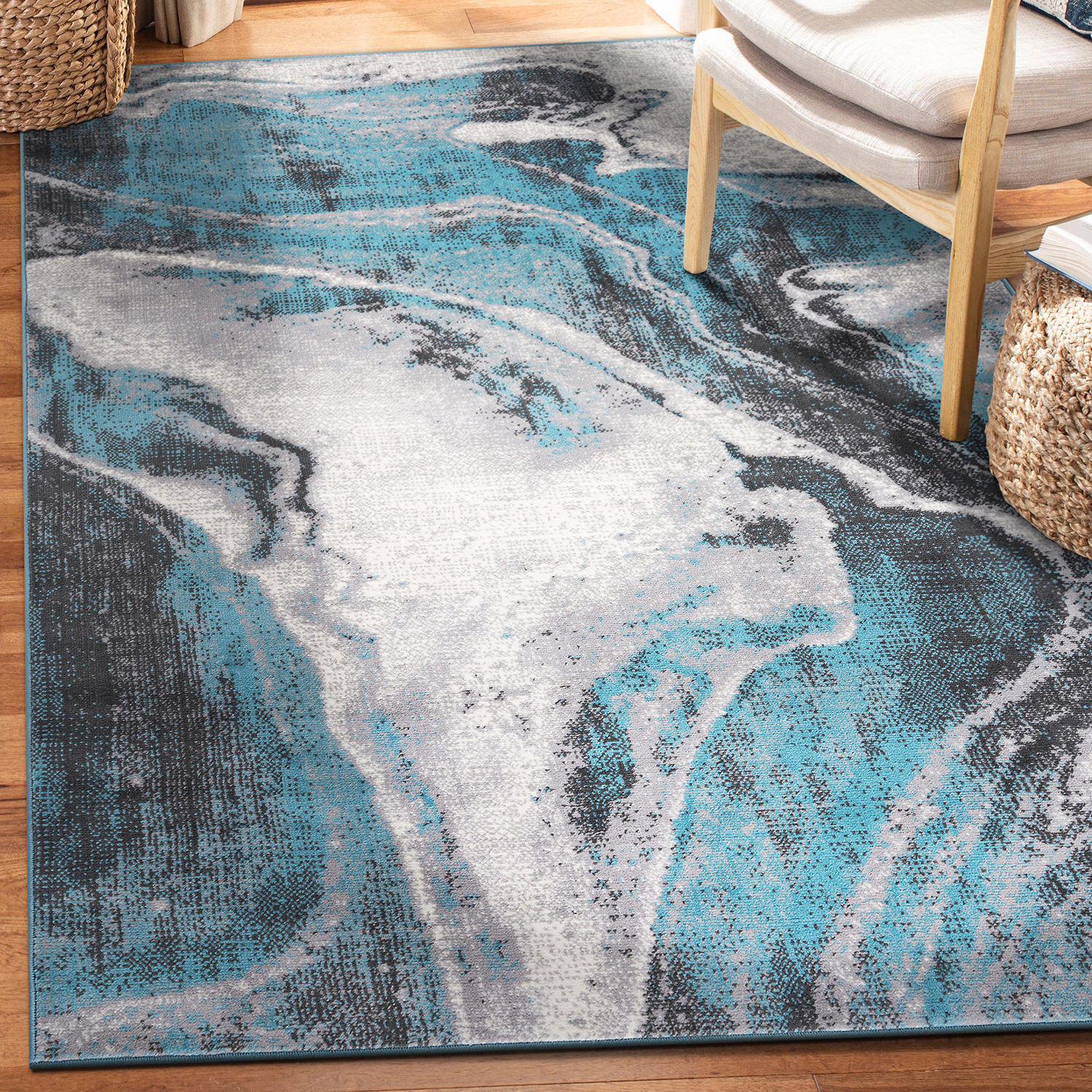 World Rug Gallery 2091BLUE5X7 rugs - View #6