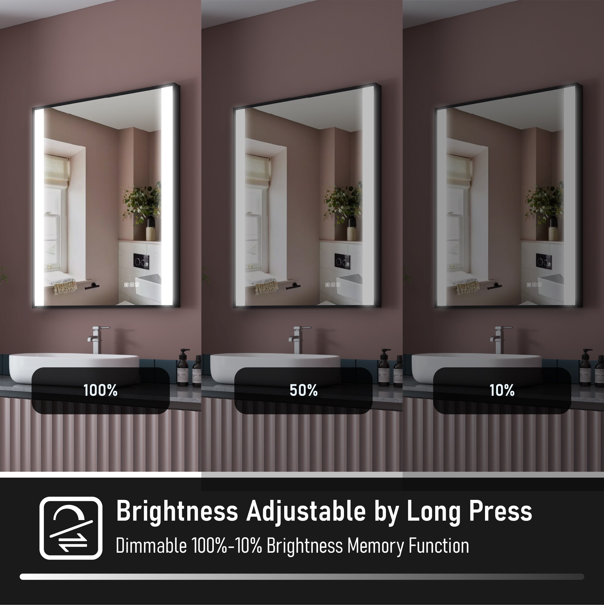Forclover EVR-BM06 Framed-Bath-Mirrors - View #8