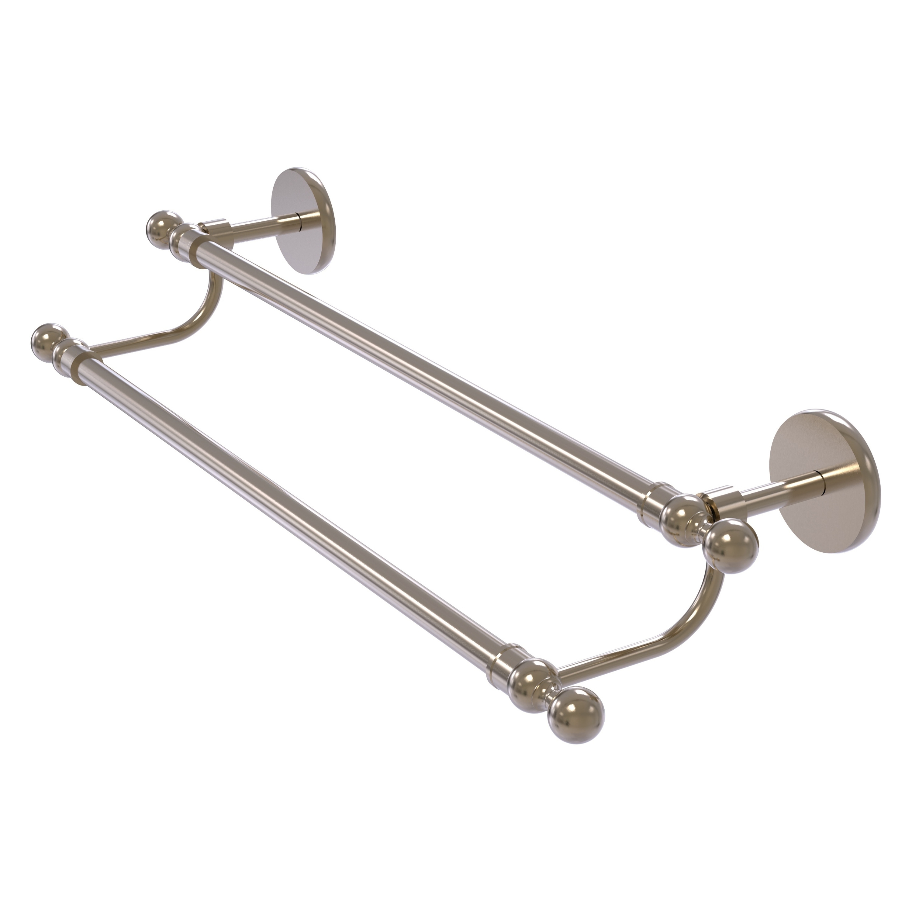 Allied Brass 1072/30-PEW Skyline 30-in double Antique Pewter Wall mount Double Towel Bar