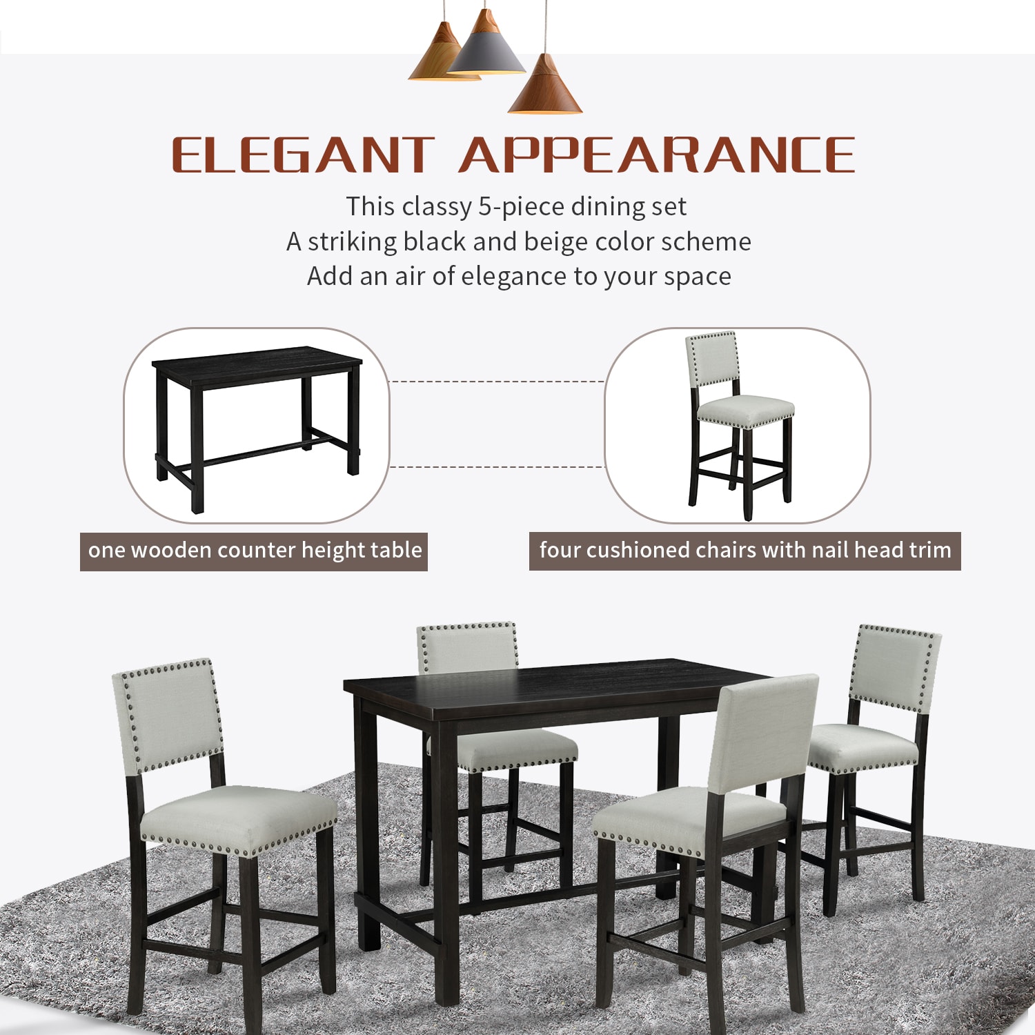 LIVIZA GIZ-TXX050EB Dining-Sets - View #3