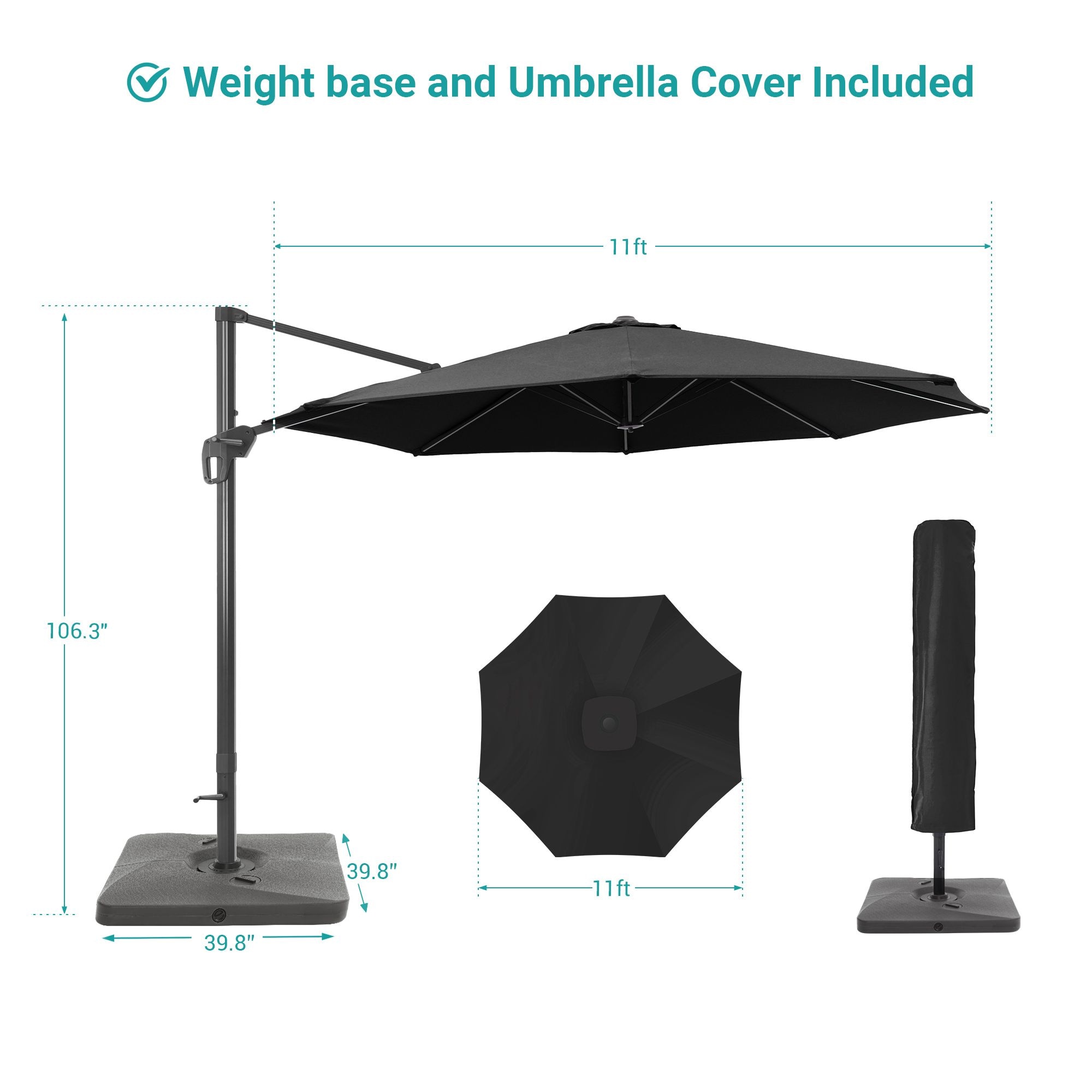 ACEGOSES LW-MCT-JC37BK Umbrellas-2 - View #3