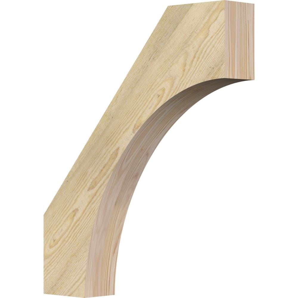 Ekena Millwork BRC04X22X26WTL00RDF 4-in x 22-in x 26-in Douglas Fir Unfinished Wood Westlake Tough Sawn Knee Brace