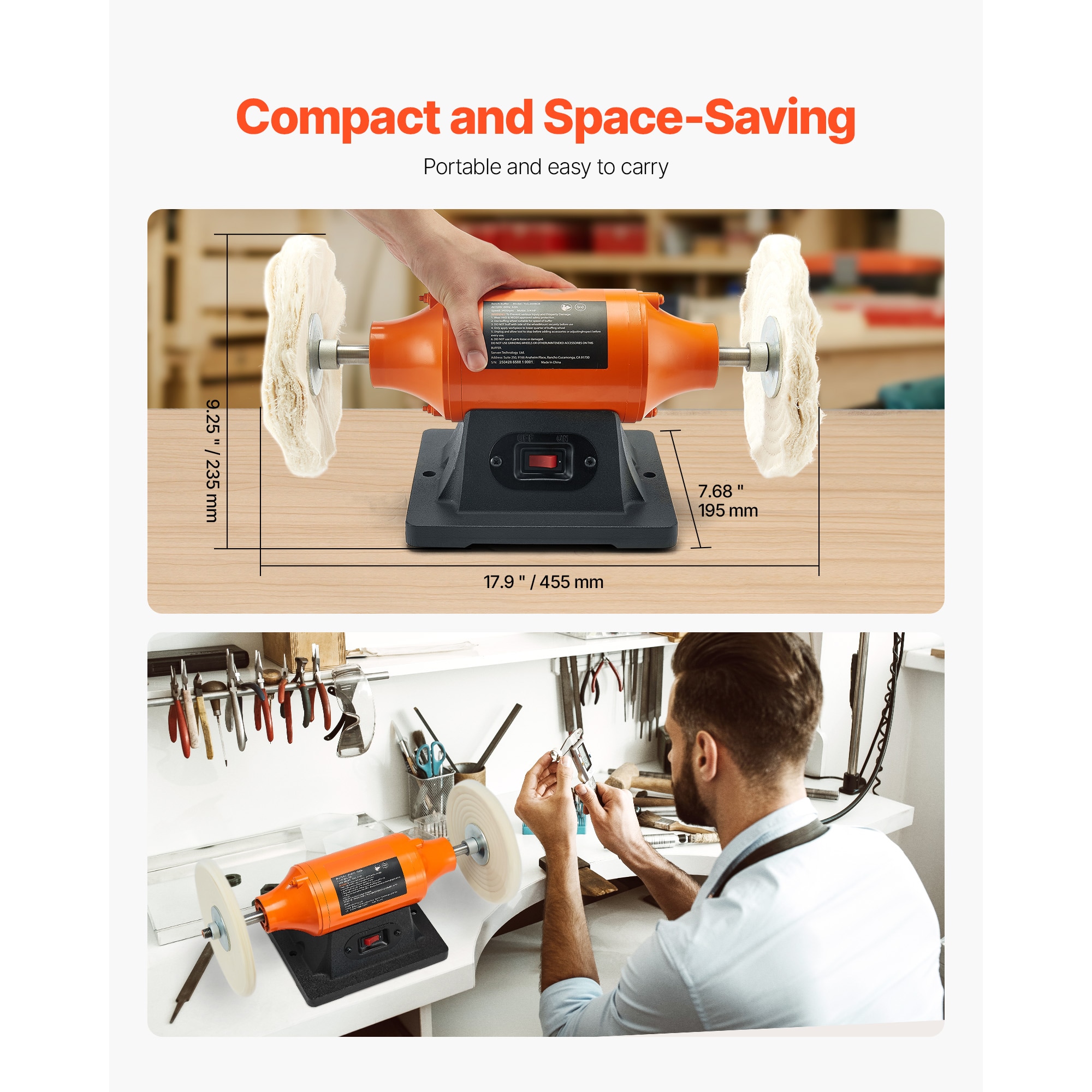 VEVOR SCTSHCQPTXDS07236V1 Corded-Polishers - View #6