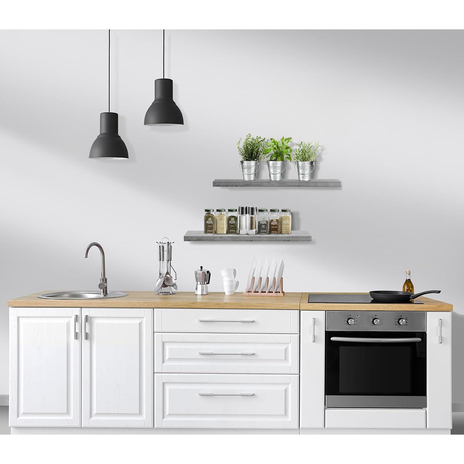 SORBUS WD-FLT-GRW Wall-Mounted-Shelving - View #4