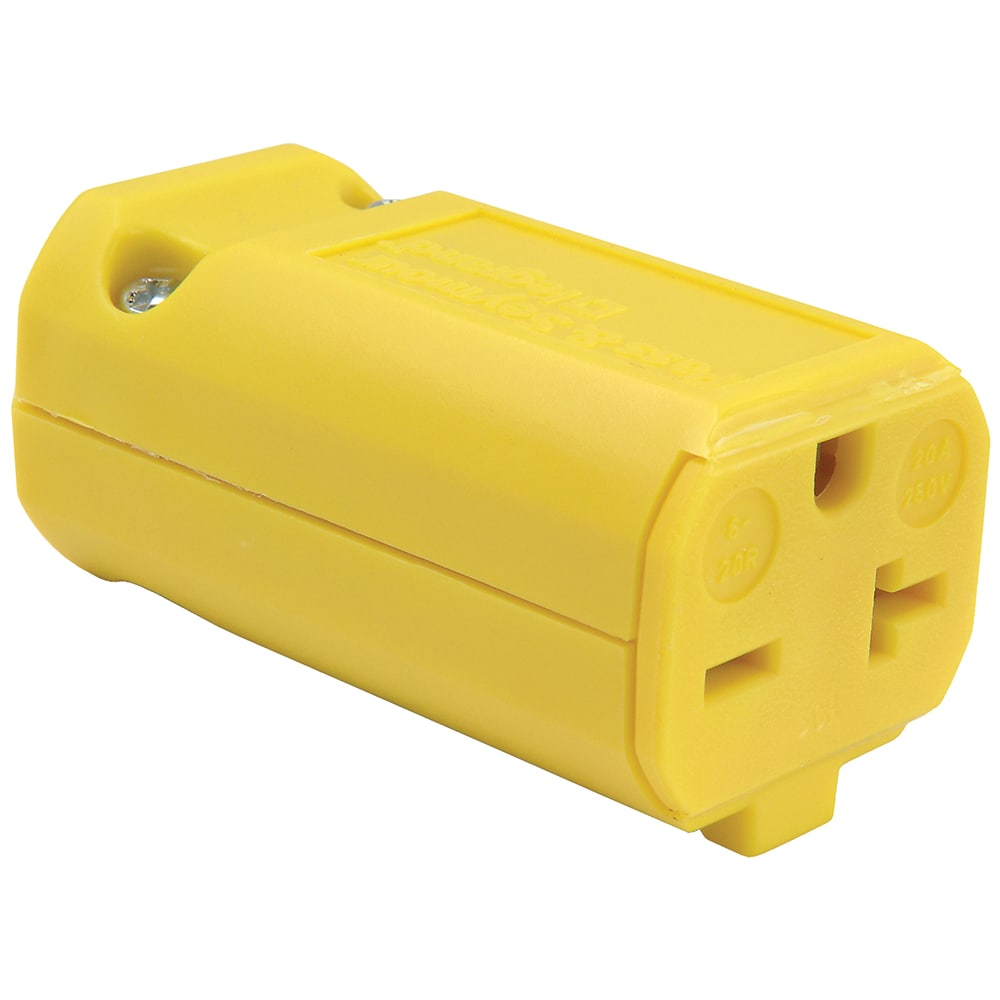 Legrand Pass and Seymour 20-Amp 250-Volt NEMA 6-20r 3-wire Grounding Industrial Straight Connector, Yellow