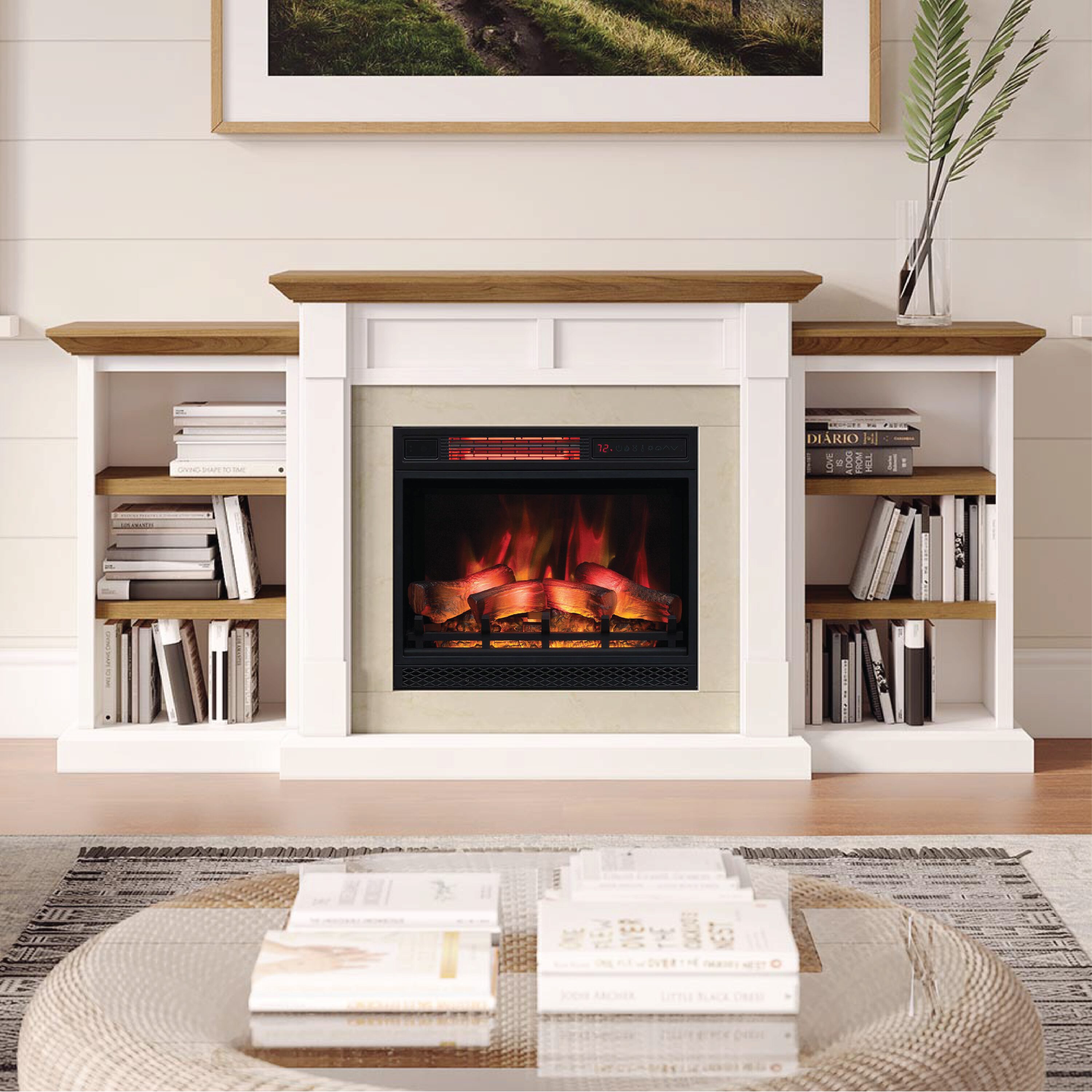 Country Living CL-1025MBC-WHT-23 Electric-Fireplaces - View #2