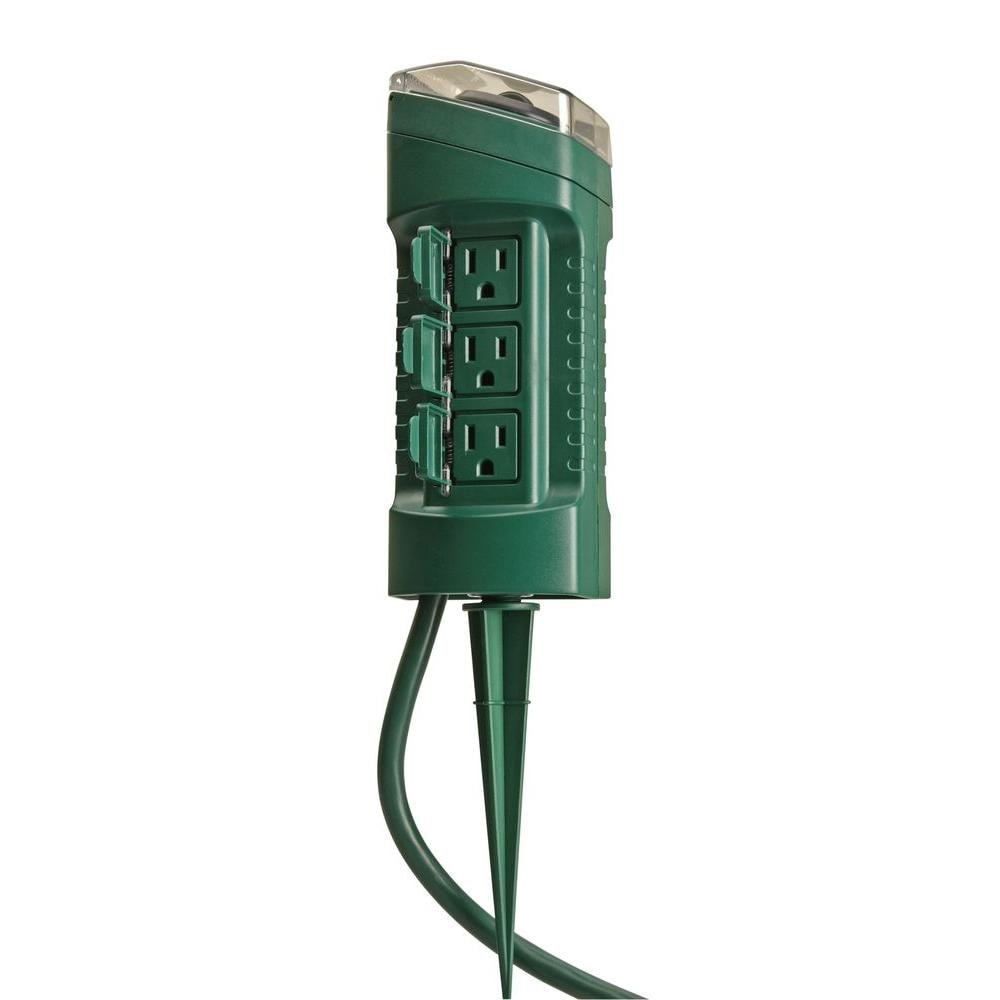 Southwire/Coleman Cable 13547WD 6-Outlet Outdoor Power Stake Timer