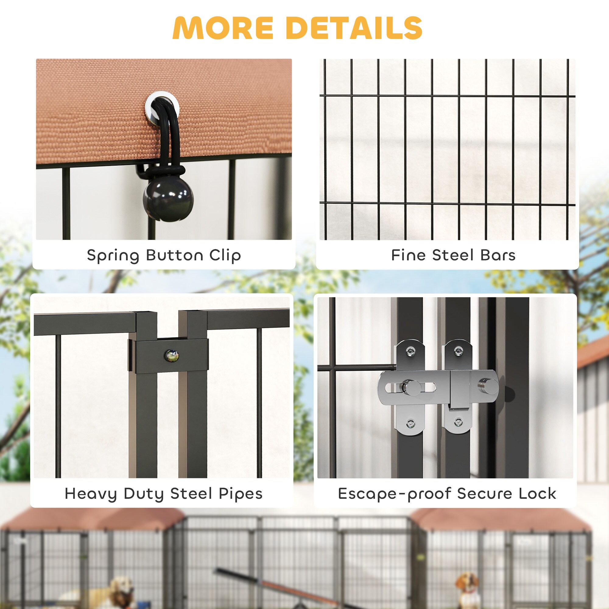 PawHut D02-235V00CF Dog-Pens - Thumbnail View #4