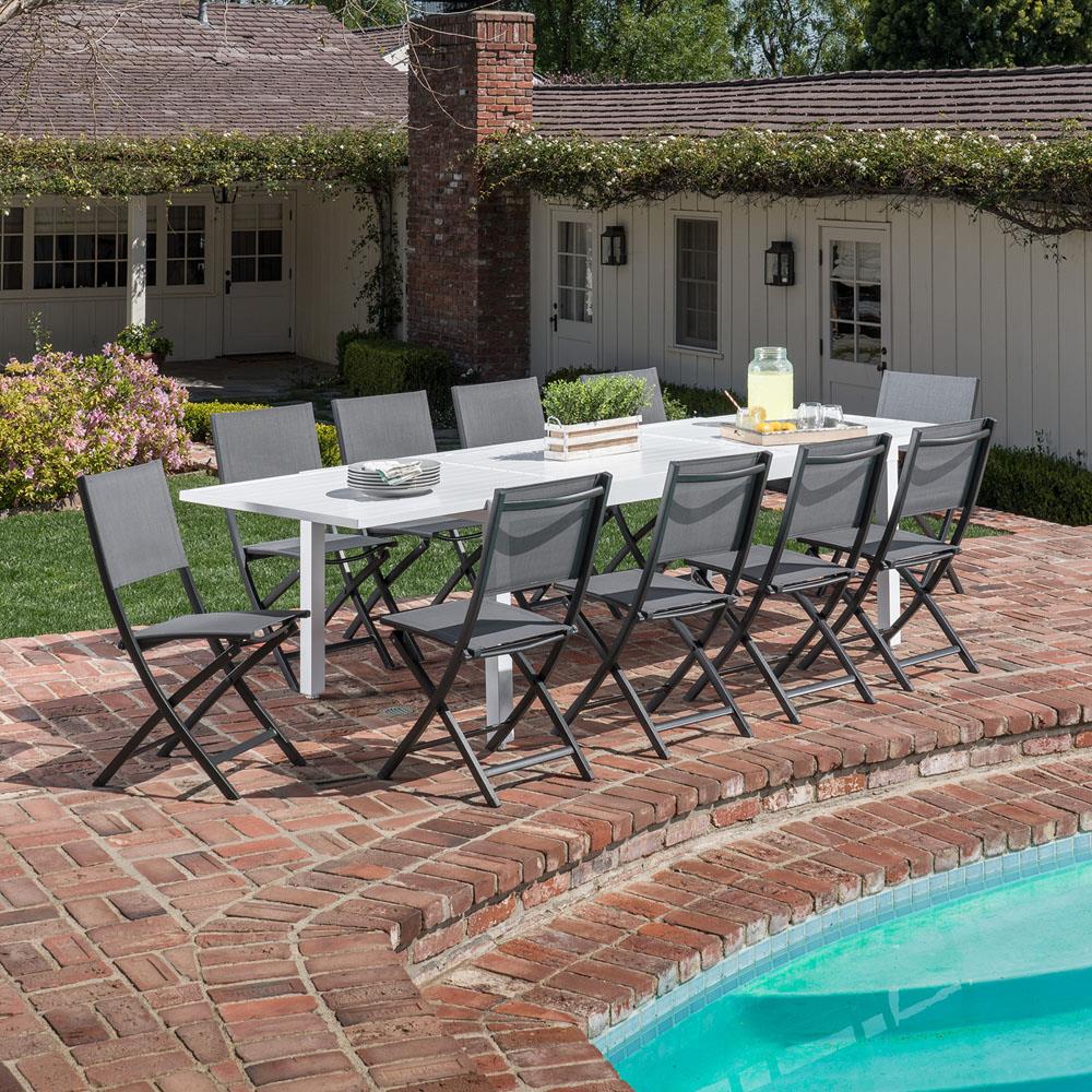 Hanover DELDN11PCFD-WG Patio-Dining-Sets - View #11