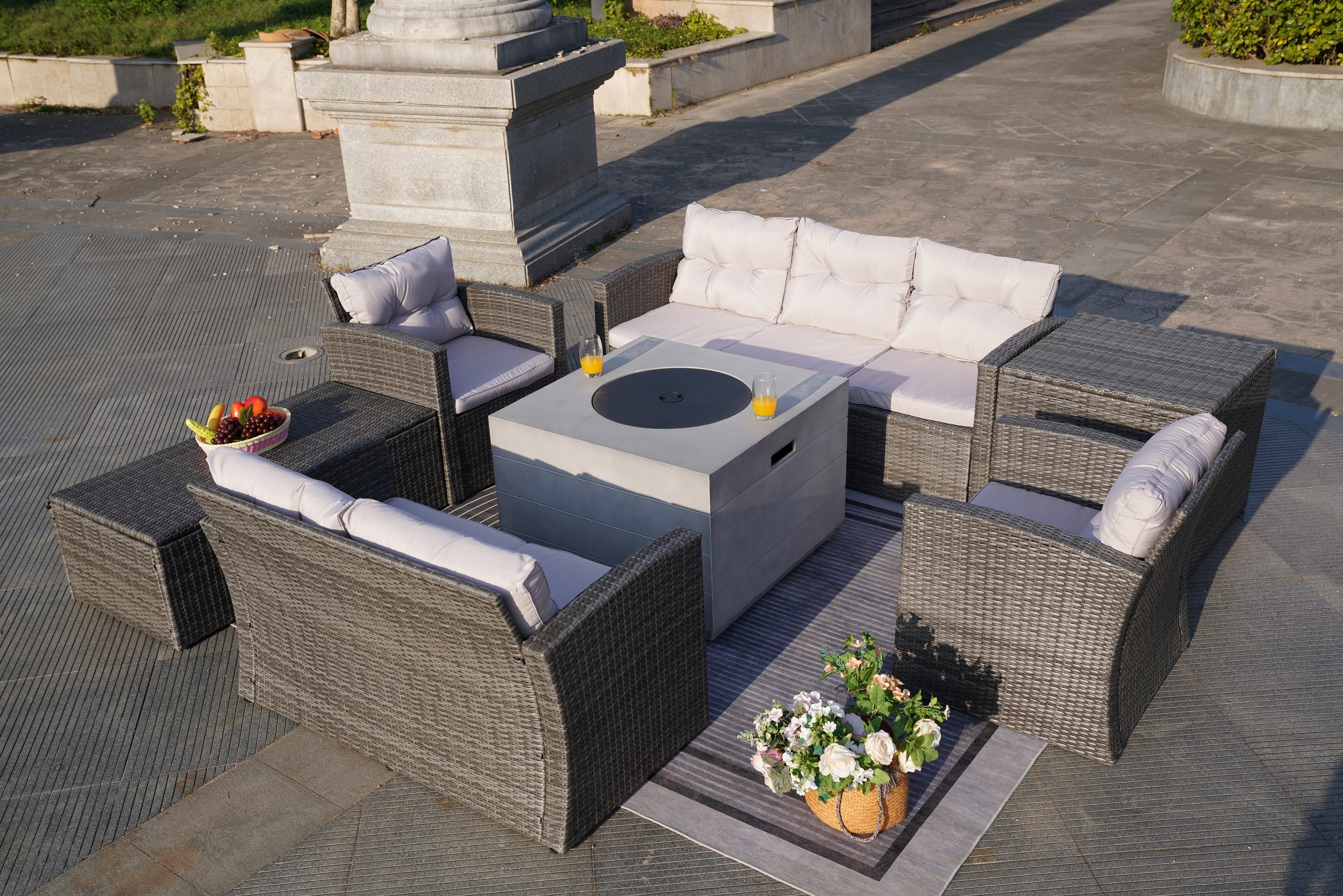 Moda Furnishings MAG-1503-2140-G Patio-Conversation-Sets - View #5