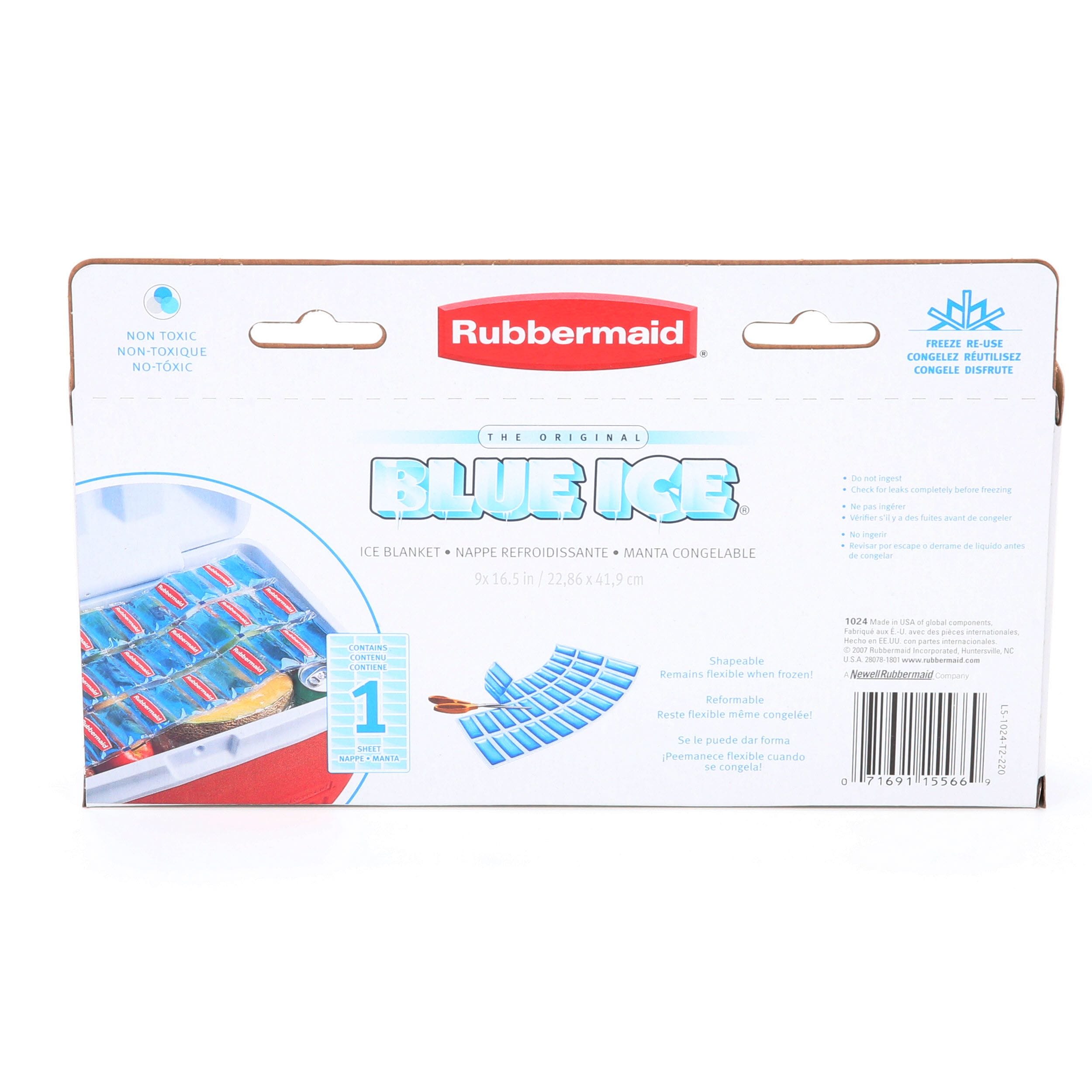 units QTY 5 Rubbermaid 1080-16-220 Blue Ice Block Ice Pack Rubbermaid Lot 