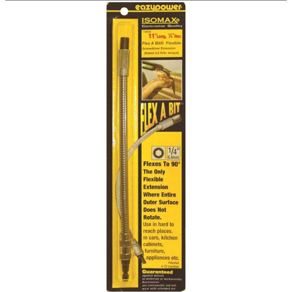 Eazypower  Isomax 11 in Steel Flexible Bit Extension 1/4 in Hex Shank 1 pc