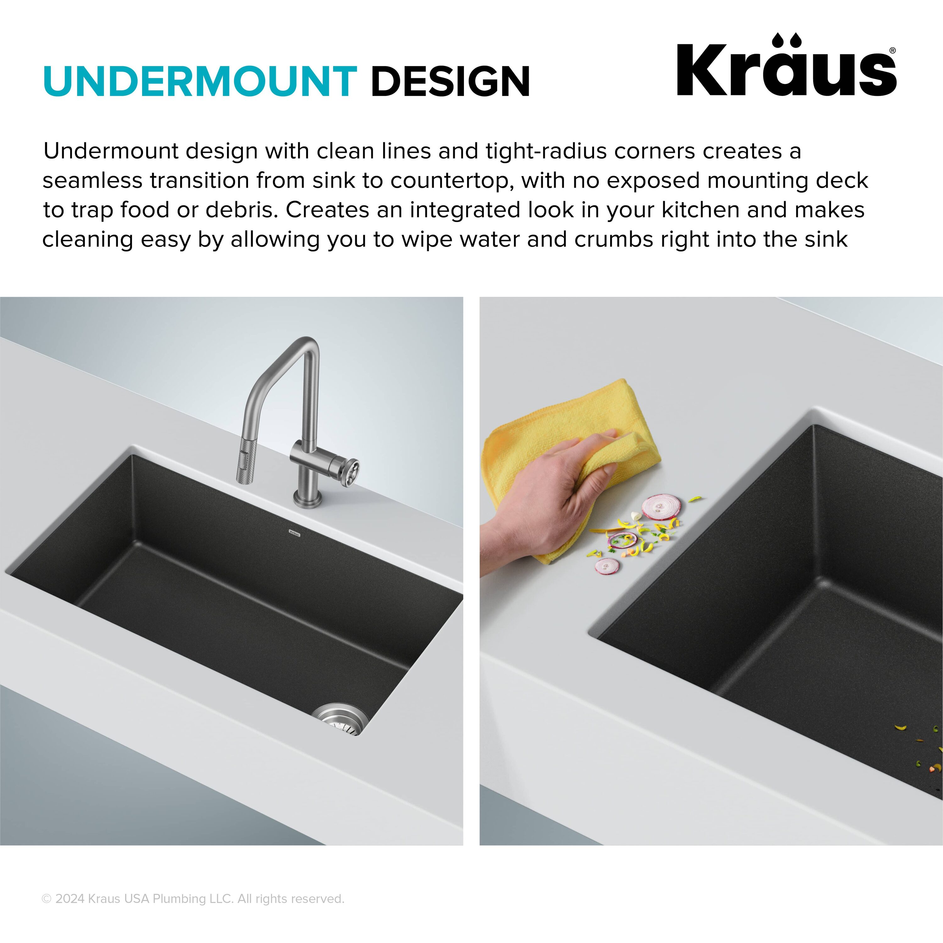 Kraus KGU-55BLACK Kitchen-Sinks - View #5