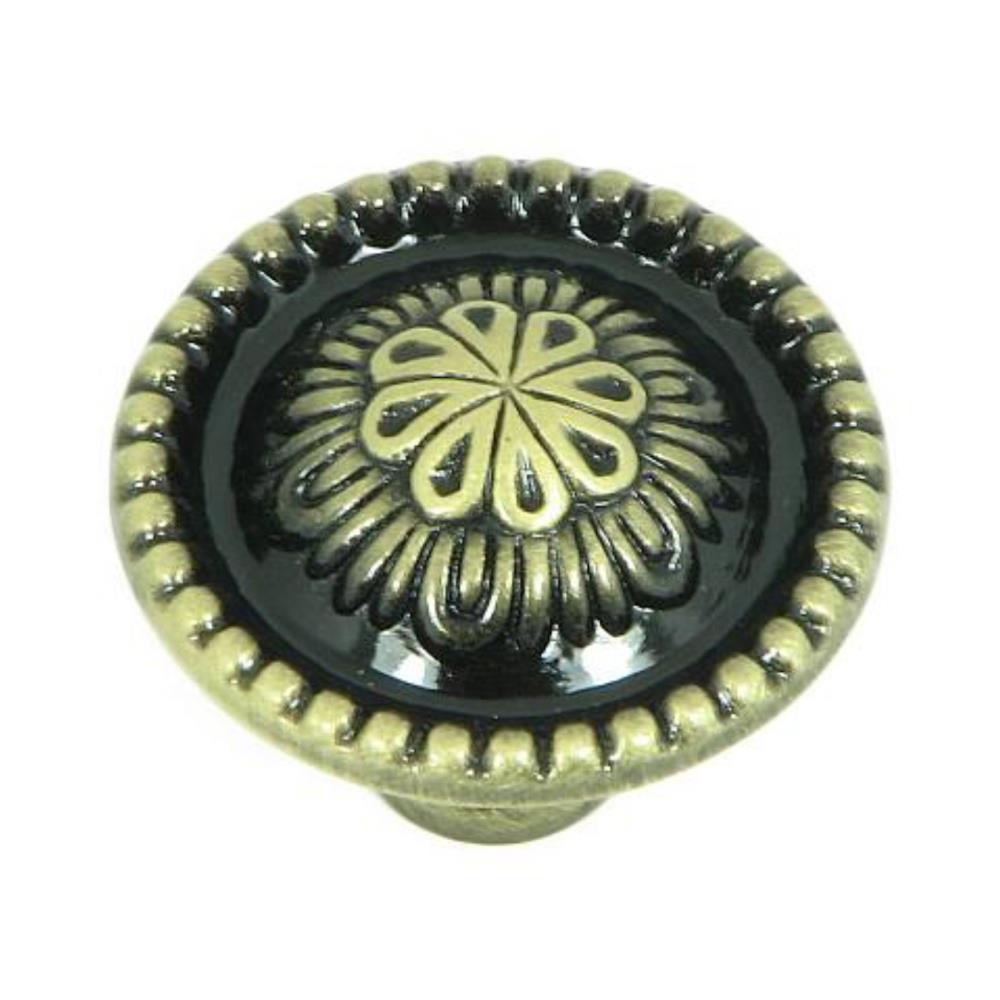 Stone Mill Hardware CP03403-ABR Acapulco Antique Brass Round Transitional Cabinet Knob