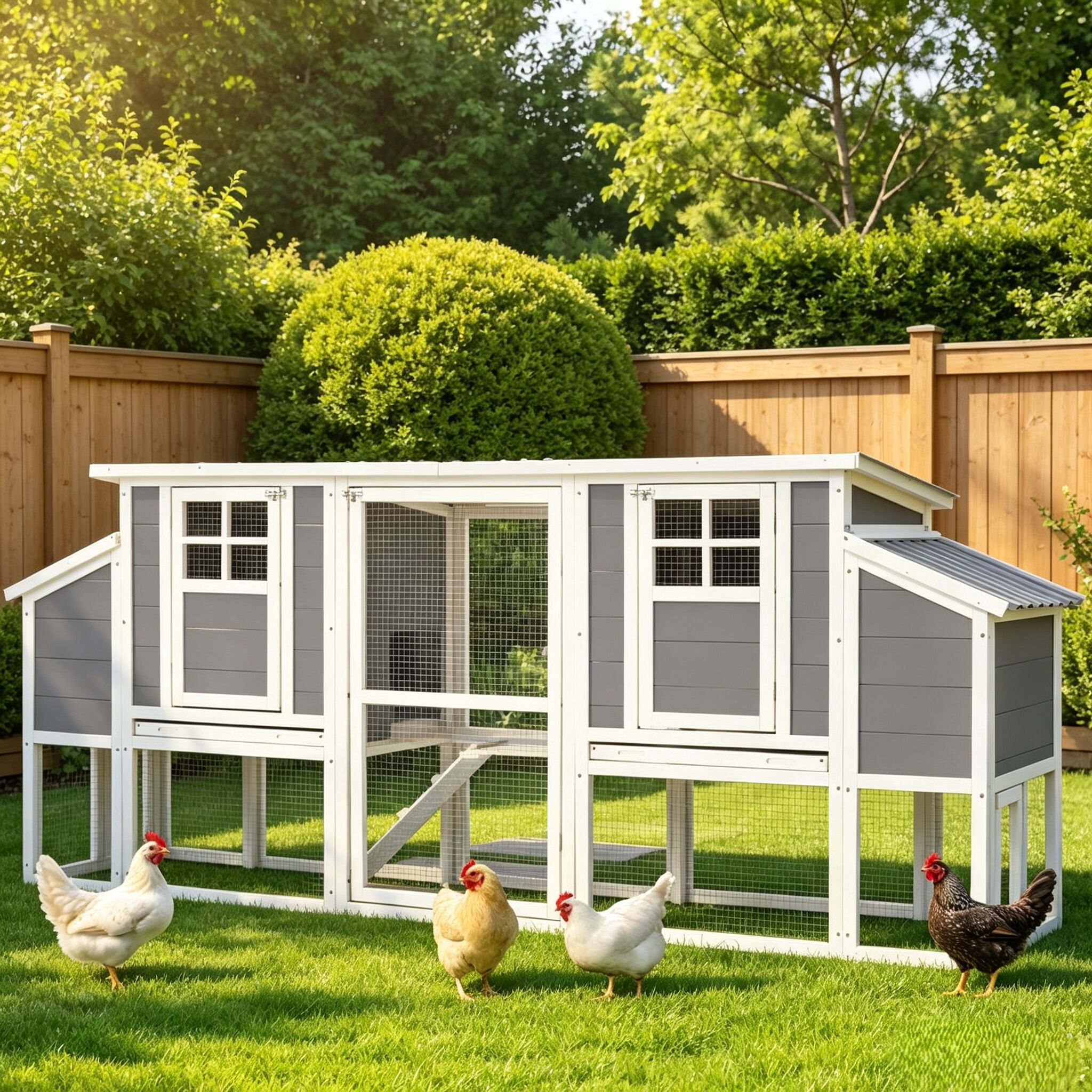 YODOLLA 12096WH-Y-LS02 Chicken-Coops-Rabbit-Hutches - View #4