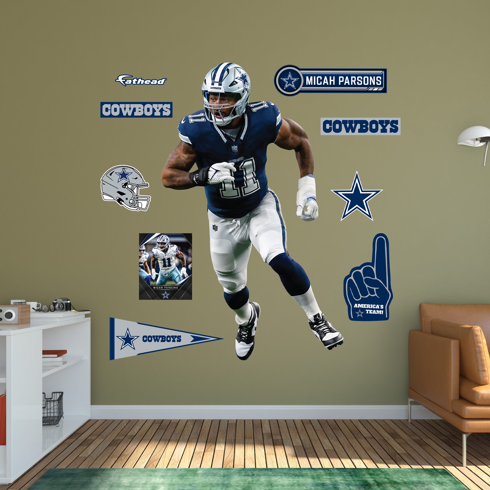 Fathead 1900-04438-001 32-Inches W x 50-Inches H Self-adhesive Multiple colors/finishes Sports Wall Decal