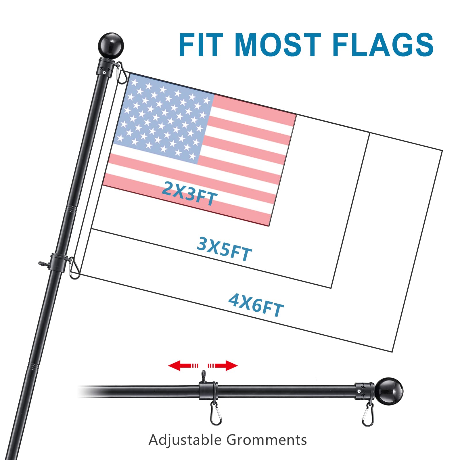 Etokfoks LETJ2PIN5 Flag-Pole-Accessories - View #4