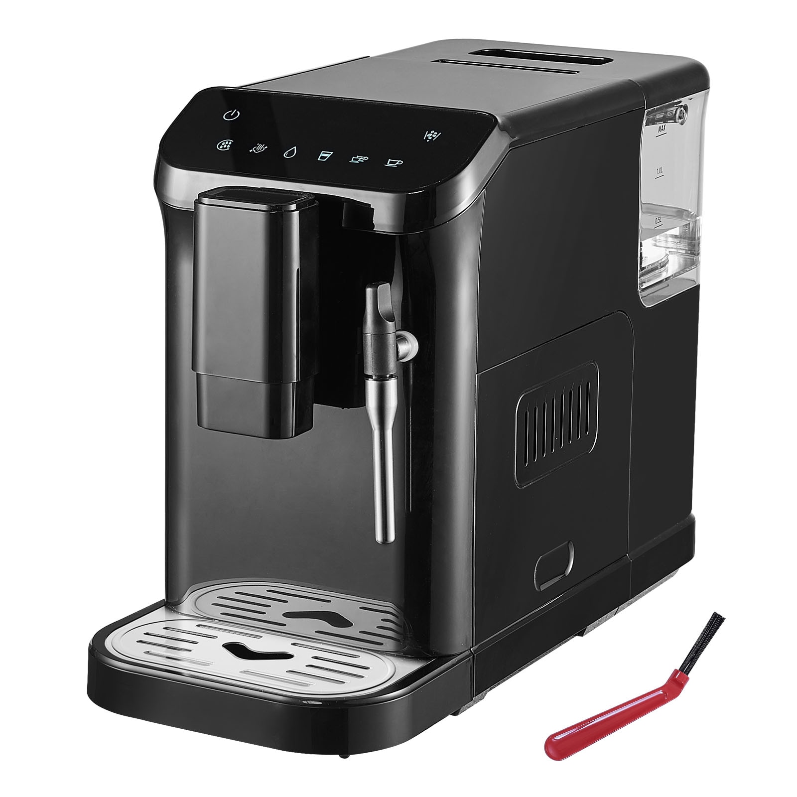 Automatic Espresso Machine 2 -Cup Commercial/Residential Combination coffee maker with Automatic Shut-Off ( Black )