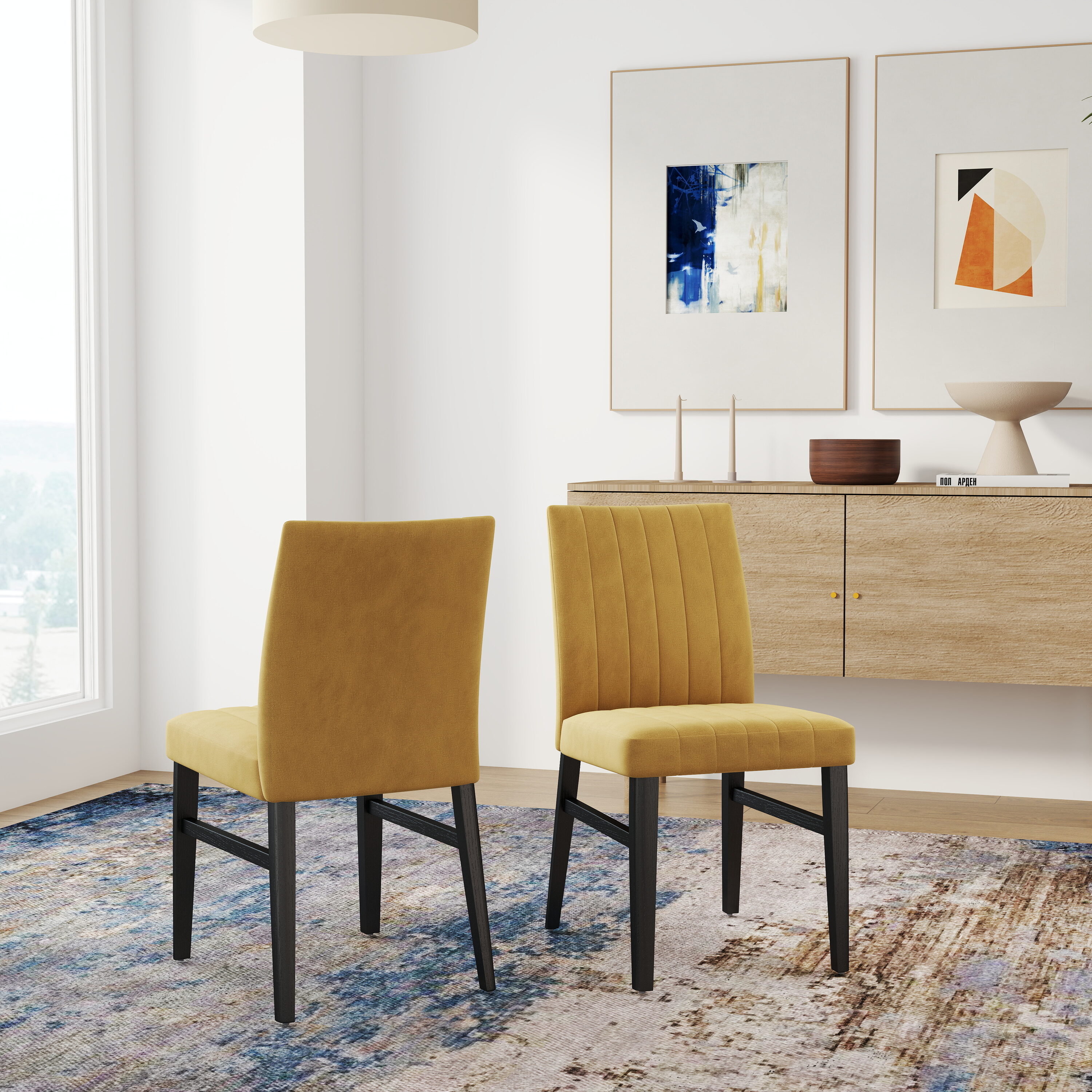Roundhill Furniture C056YL Dining-Chairs - View #8