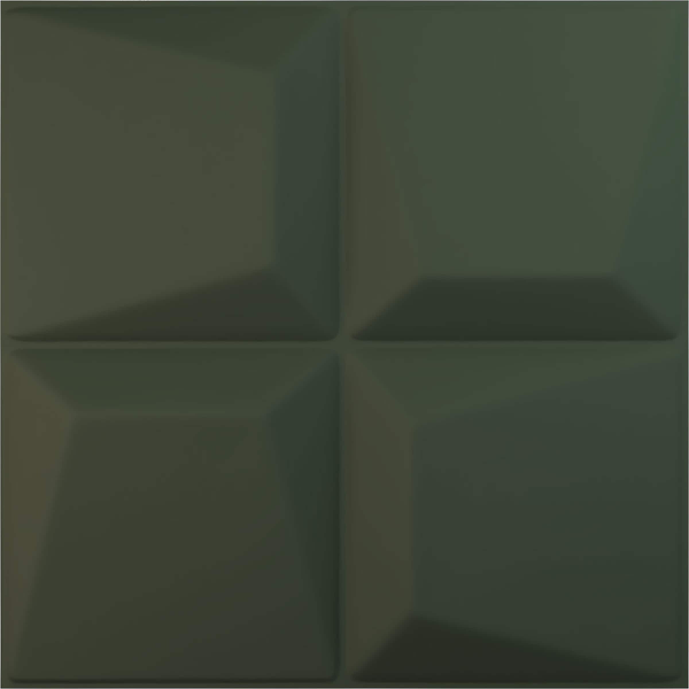 Ekena Millwork WP20X20TEGHC 19-5/8-in x 19-5/8-in Embossed Paintable/Stainable Green PVC Wall Panel (
