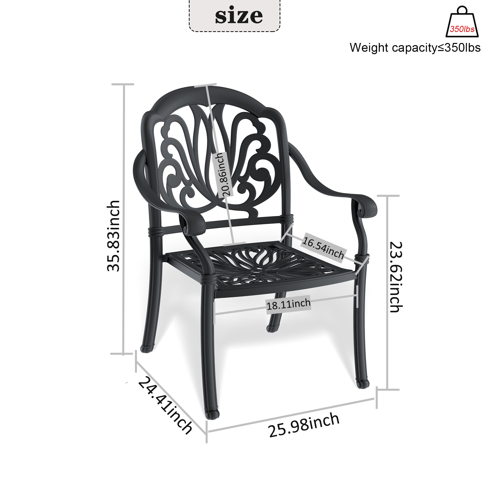 Kahomvis NICE-QPW1-755 Patio-Chairs - View #2