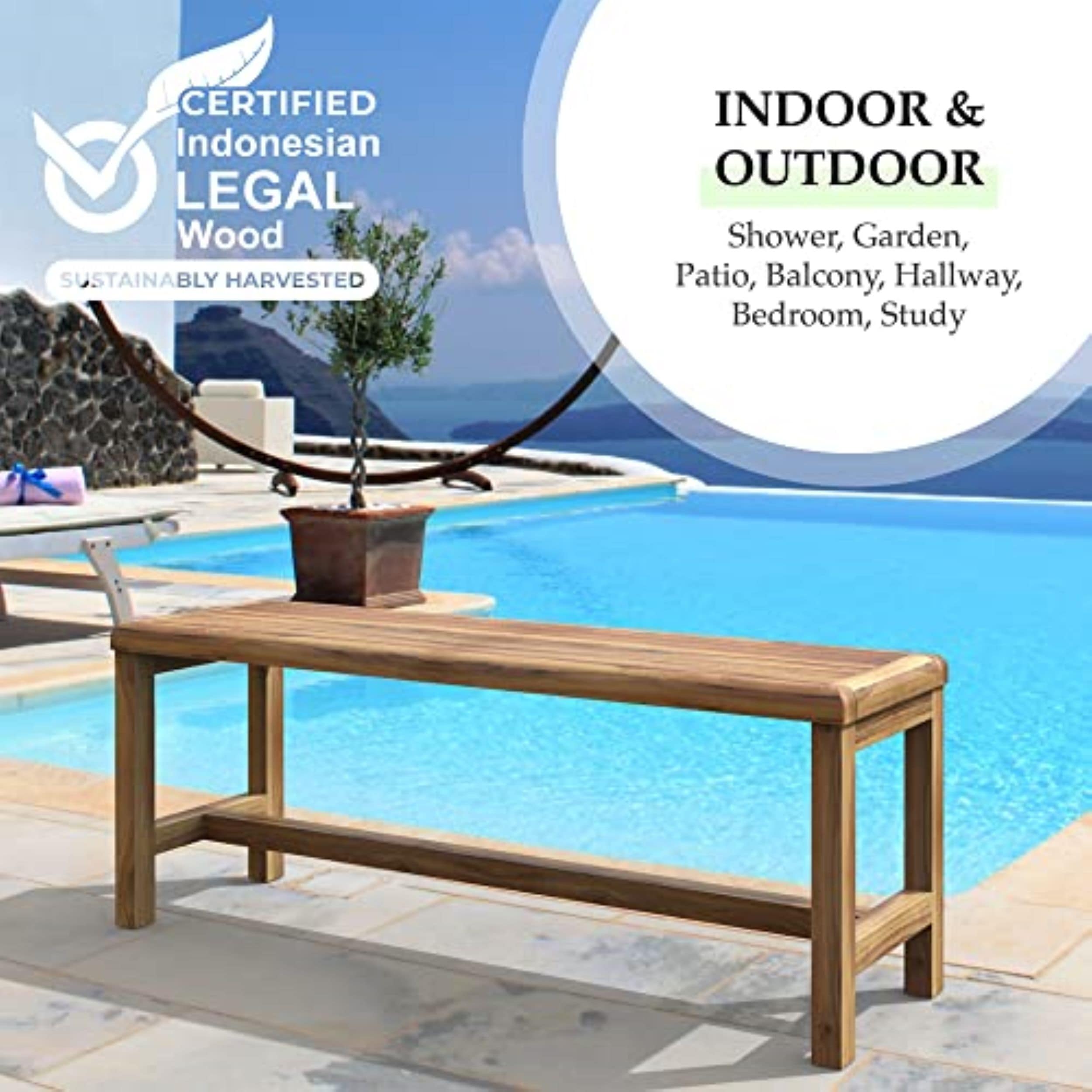 EcoDecors ED1003-L Bath-Safety-Seats-Benches - View #3