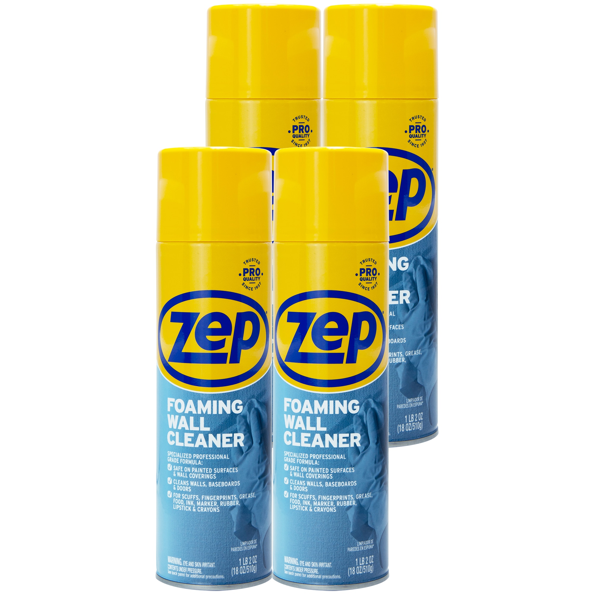 Zep Foaming Wall Cleaner 18-oz Ammonia Foam All-Purpose Cleaner (4-Pack)