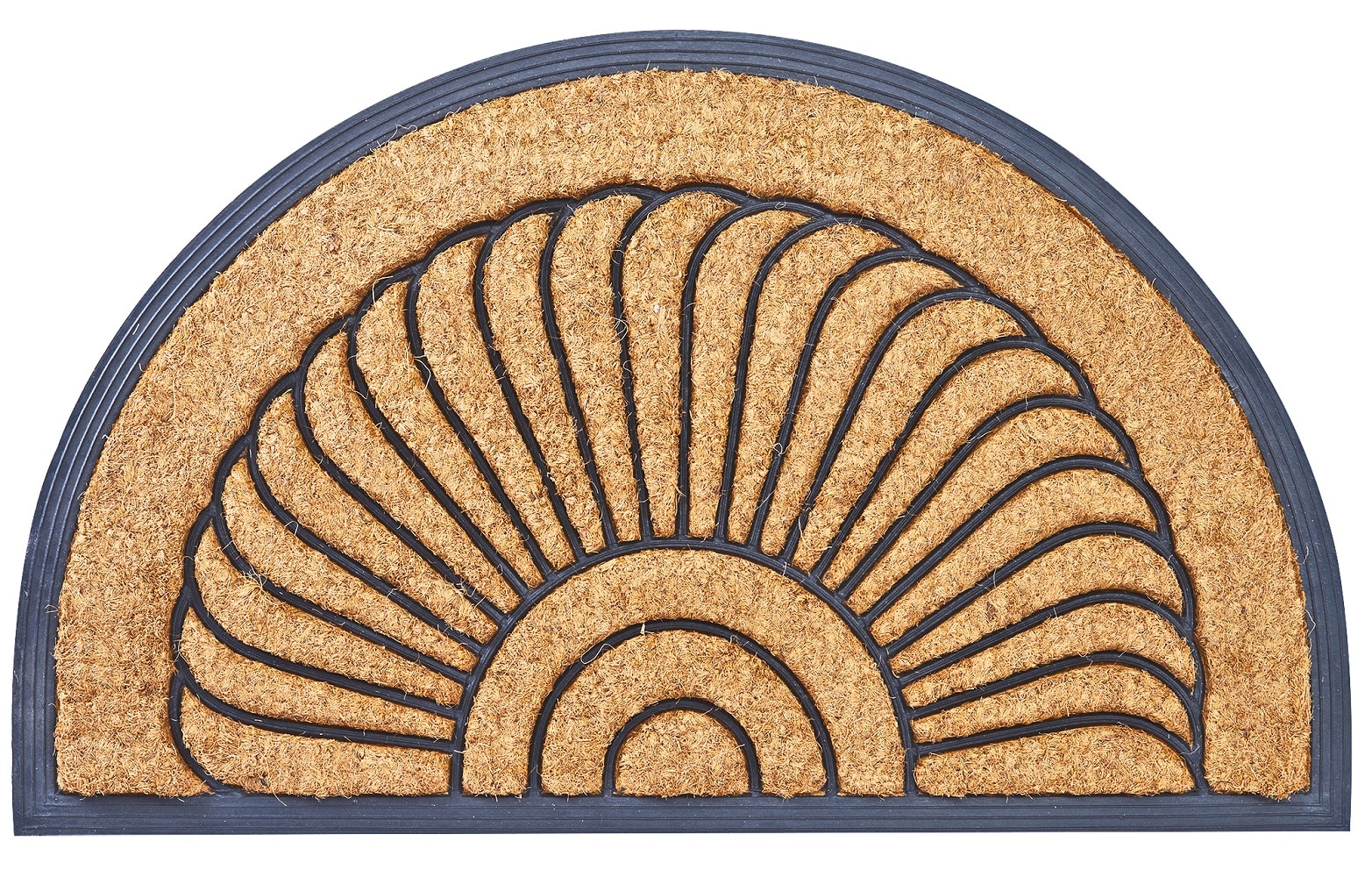Envelor EN-RMC-11504 2-ft x 3-ft Arc du soleil Coir/Rubber Rectangular Outdoor Decorative Welcome Door mat