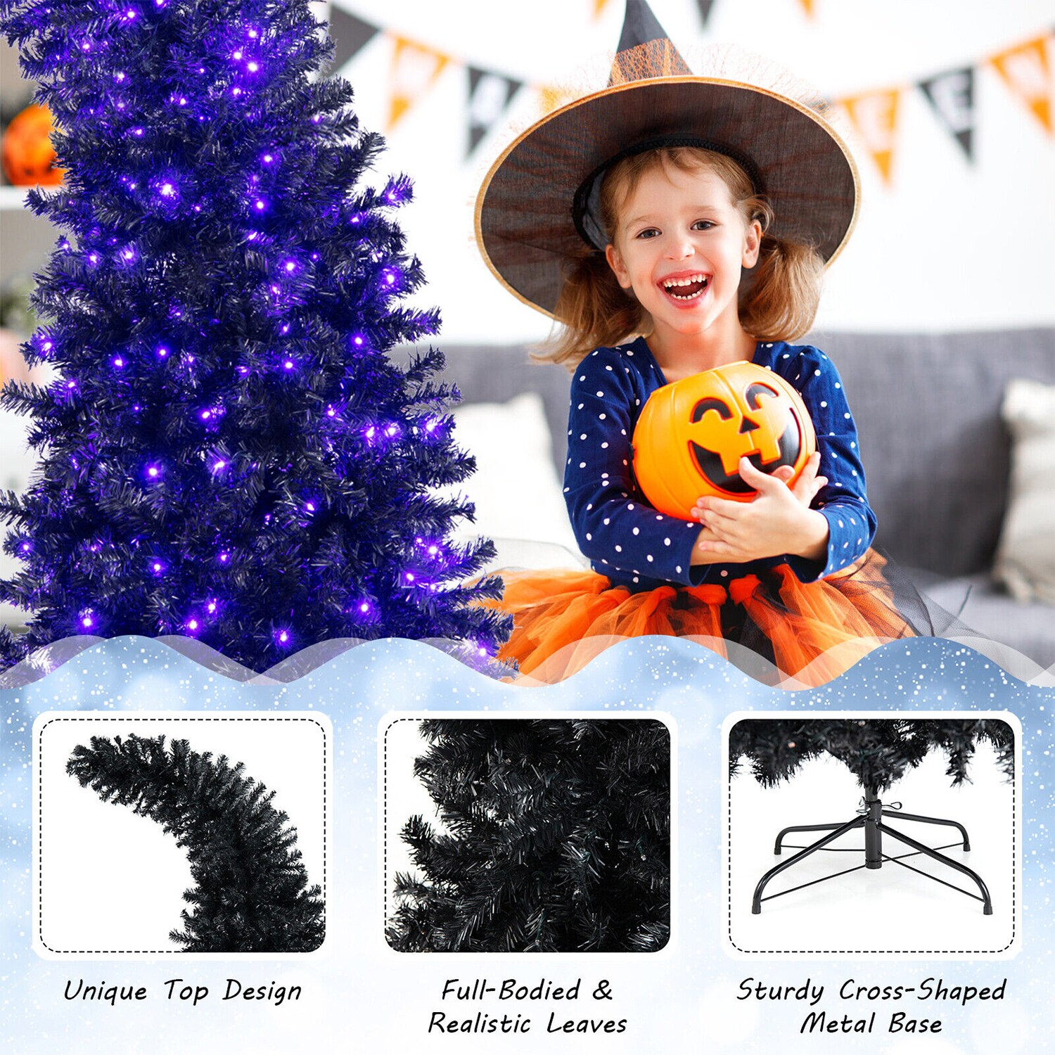 WELLFOR HYG23976 Artificial-Christmas-Trees - View #5