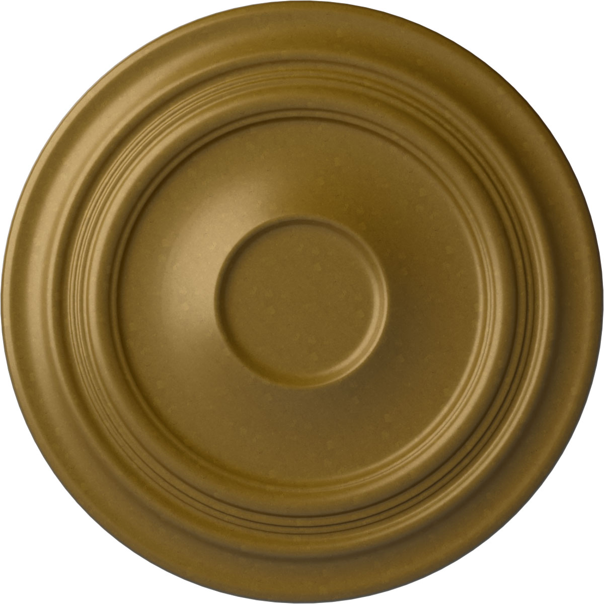 Ekena Millwork CM24TRGLS Traditional 24.375-in W x 24.375-in L Painted Gold Polyurethane Whole Ceiling Medallion