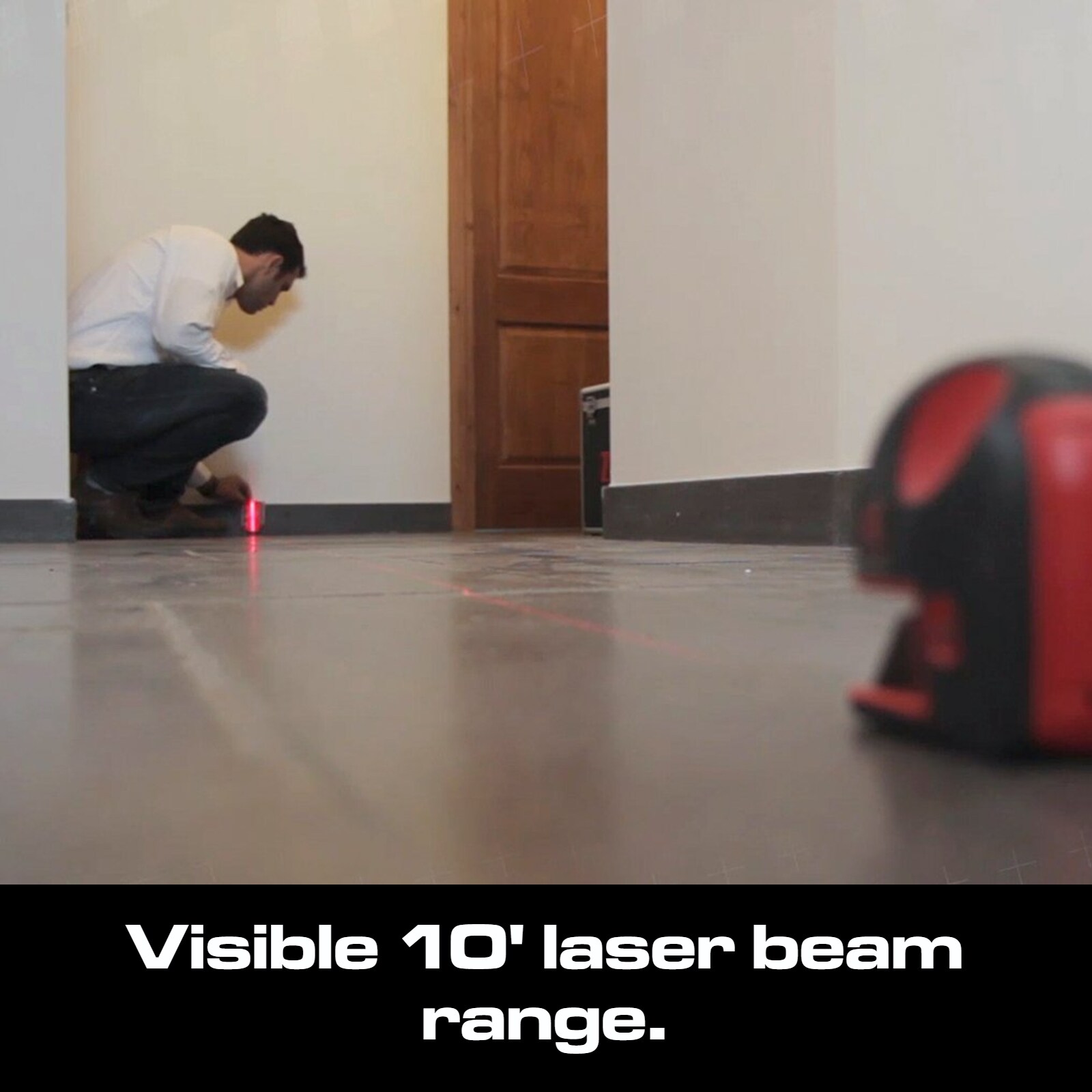 BLACK & DECKER Red 10-ft Indoor Line Generator Laser Level with