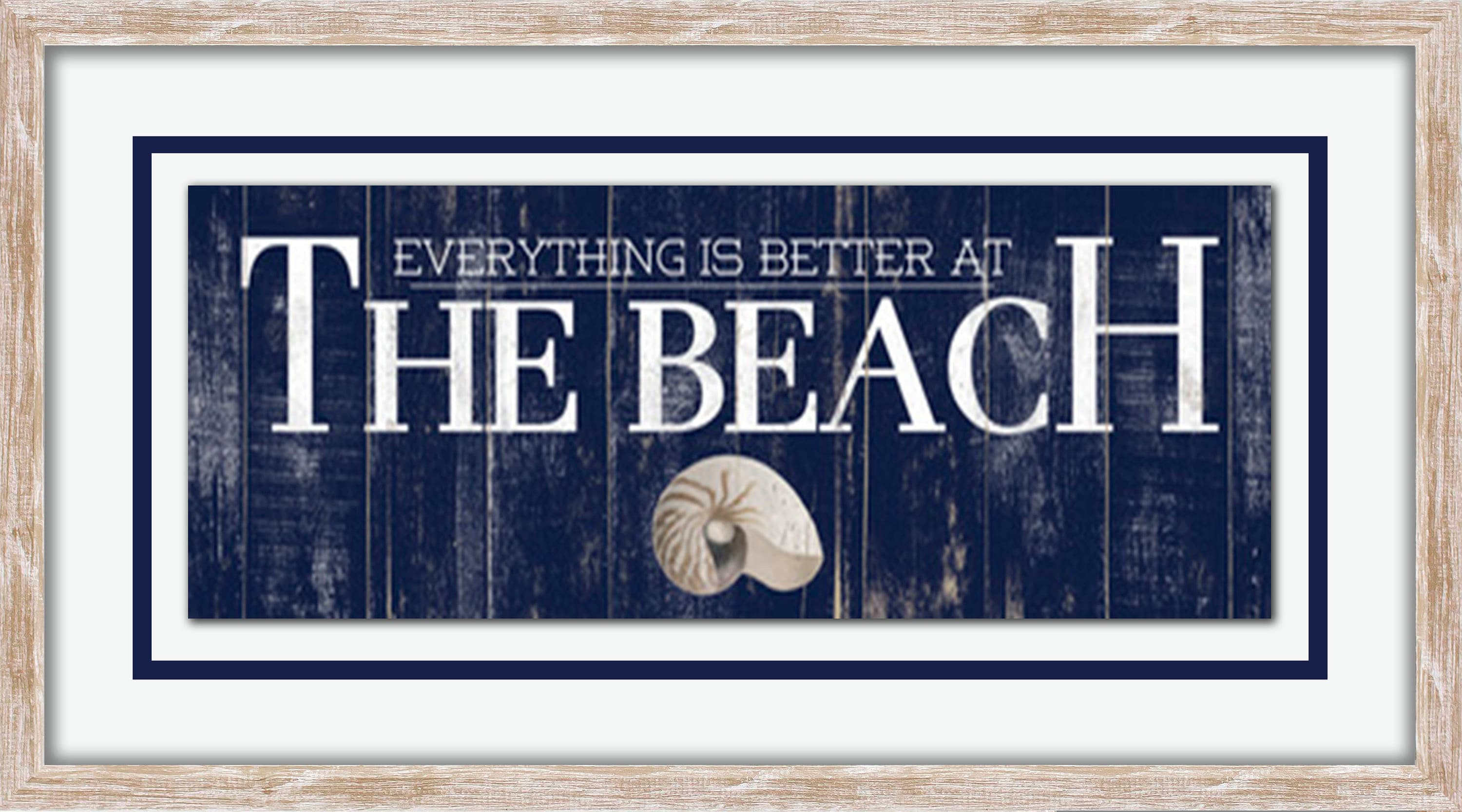  1509-8024LOW Light Brown Plastic Framed 27-in H x 15-in W Inspirational Plastic Print