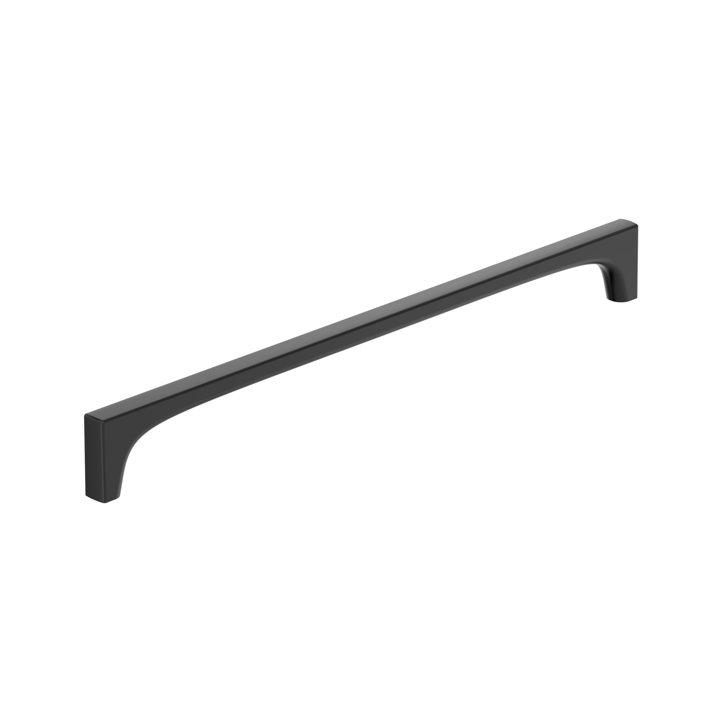 Amerock BP37429MB Merced 12-5/8-in , 320mm Center to Center Matte Black Rectangular Bar