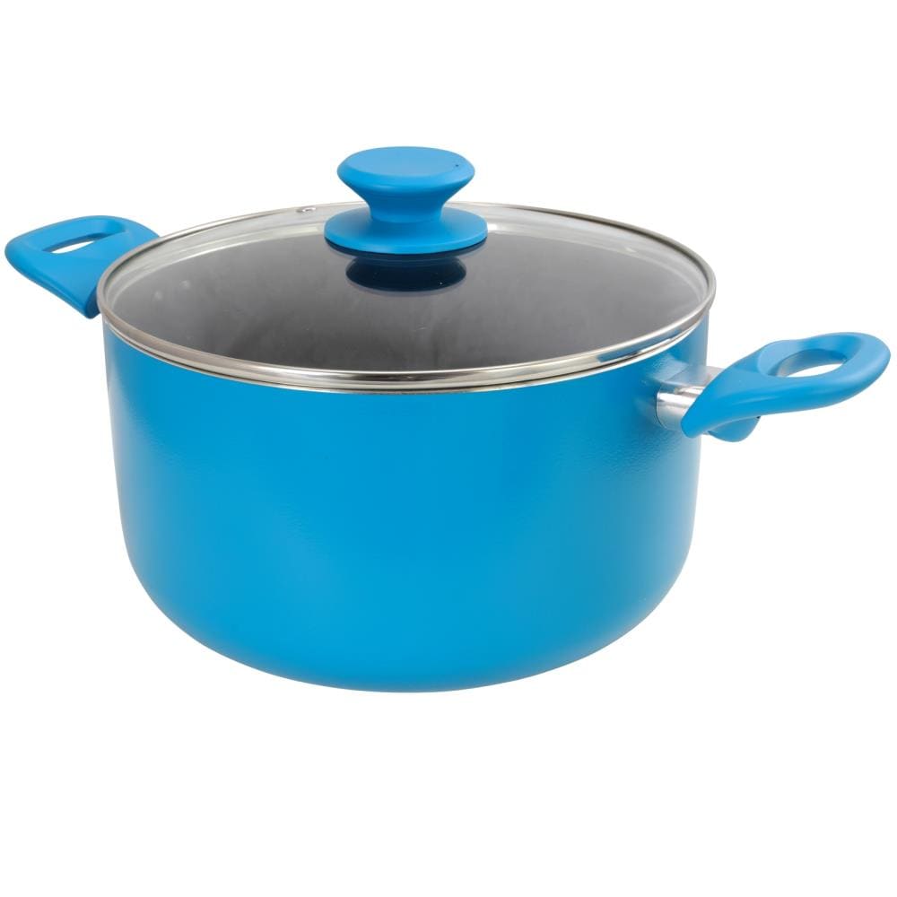 Wholesale Gibson Dutch Oven W/ Lid- 6qt- Blue XYLAN BLUE