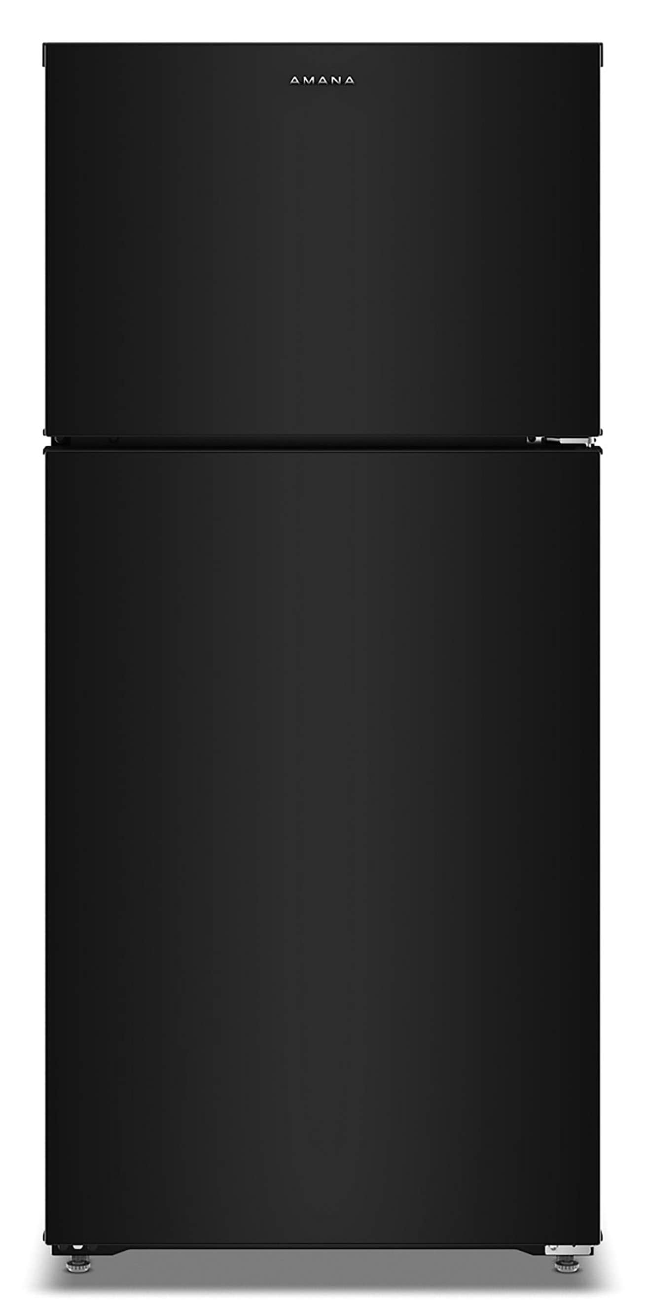 Amana 14.3-cu ft Counter-Depth 28.5-in Wide Top-Freezer Refrigerator ( Black ) Sansujyuku sansujyuku.com
