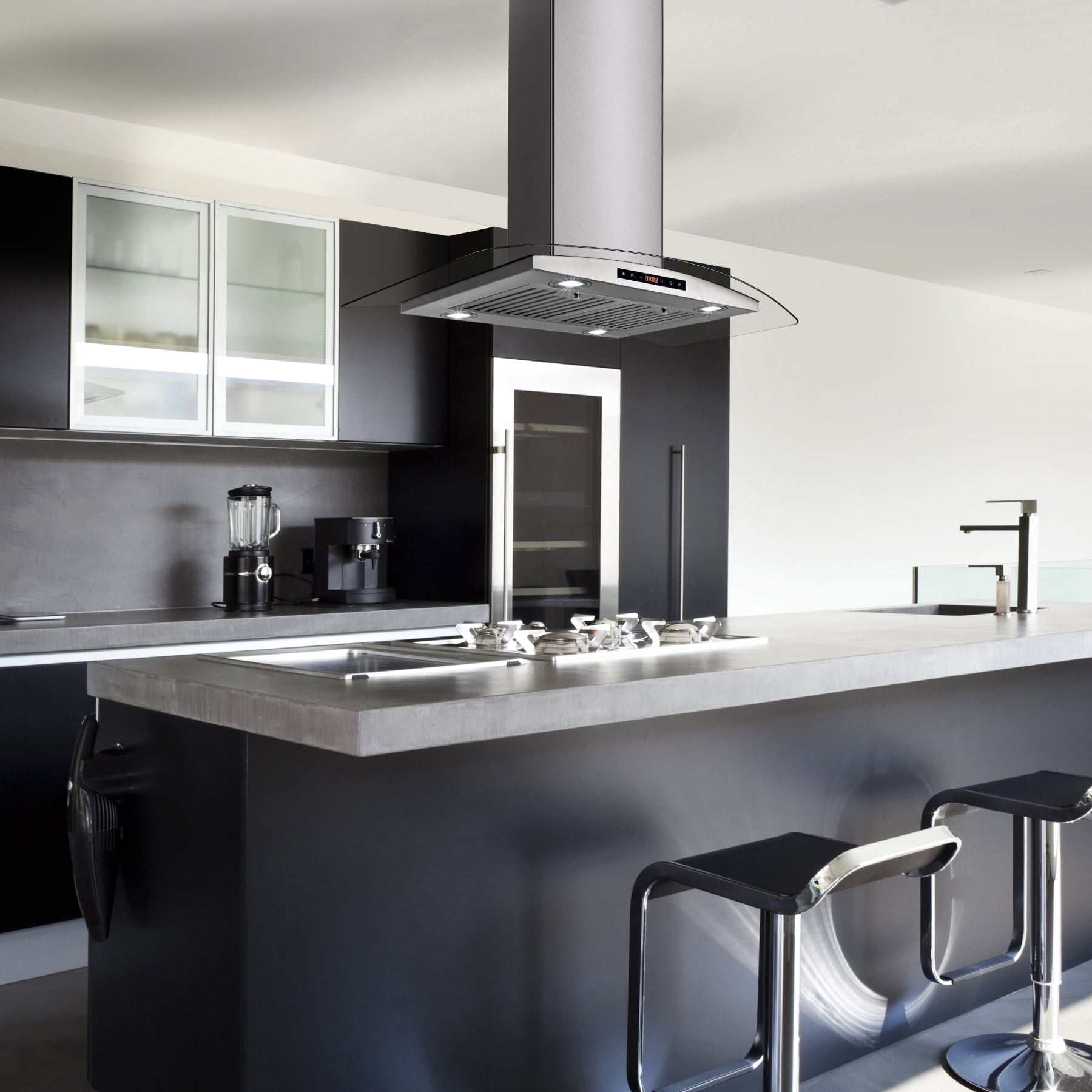 AKDY RH0477 Island-Range-Hoods - View #3