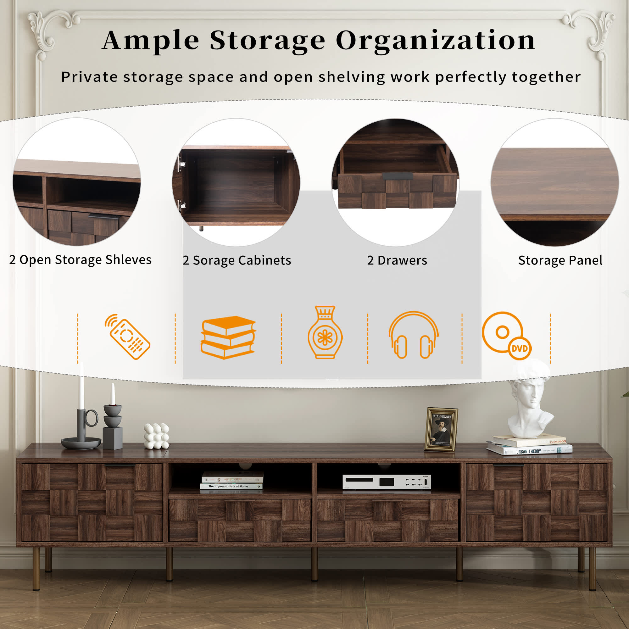 Vynxaria LEXY2067DJTVGZ019 Tv-Stands - View #4