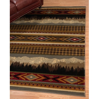 United Weavers Of America Woodside 2 x 7 Multi Indoor Animal Print Lodge Runner United Weavers Of America Woodside 2 x 7 Multi Indoor Animal Print Lodge Runner