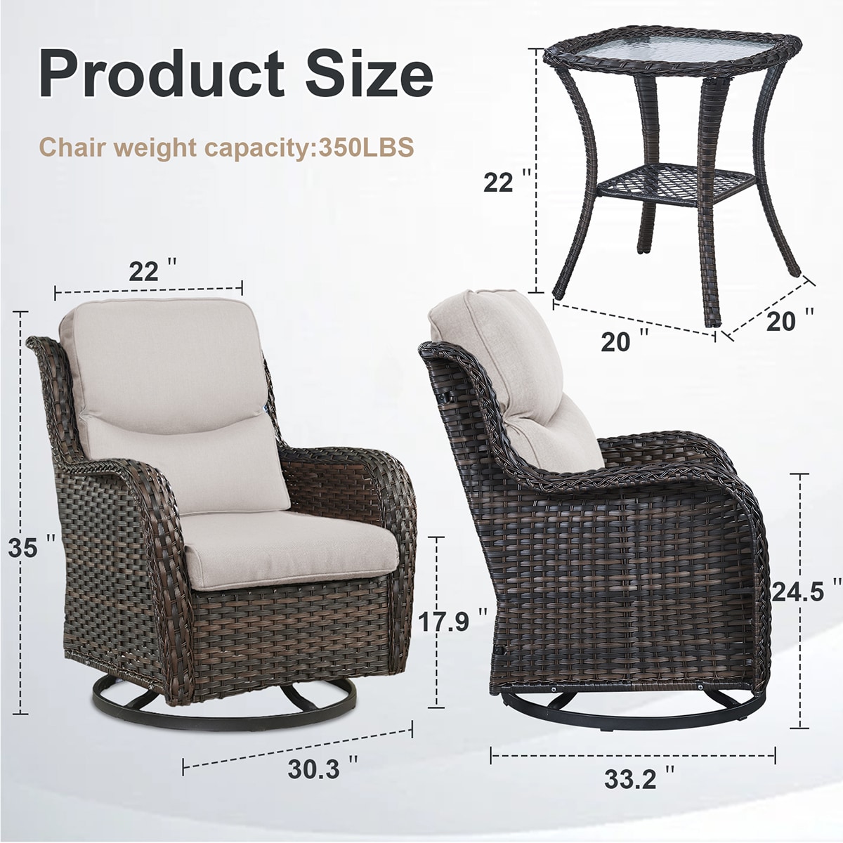 Rilyson FSXL035-2 Patio-Chairs - View #7