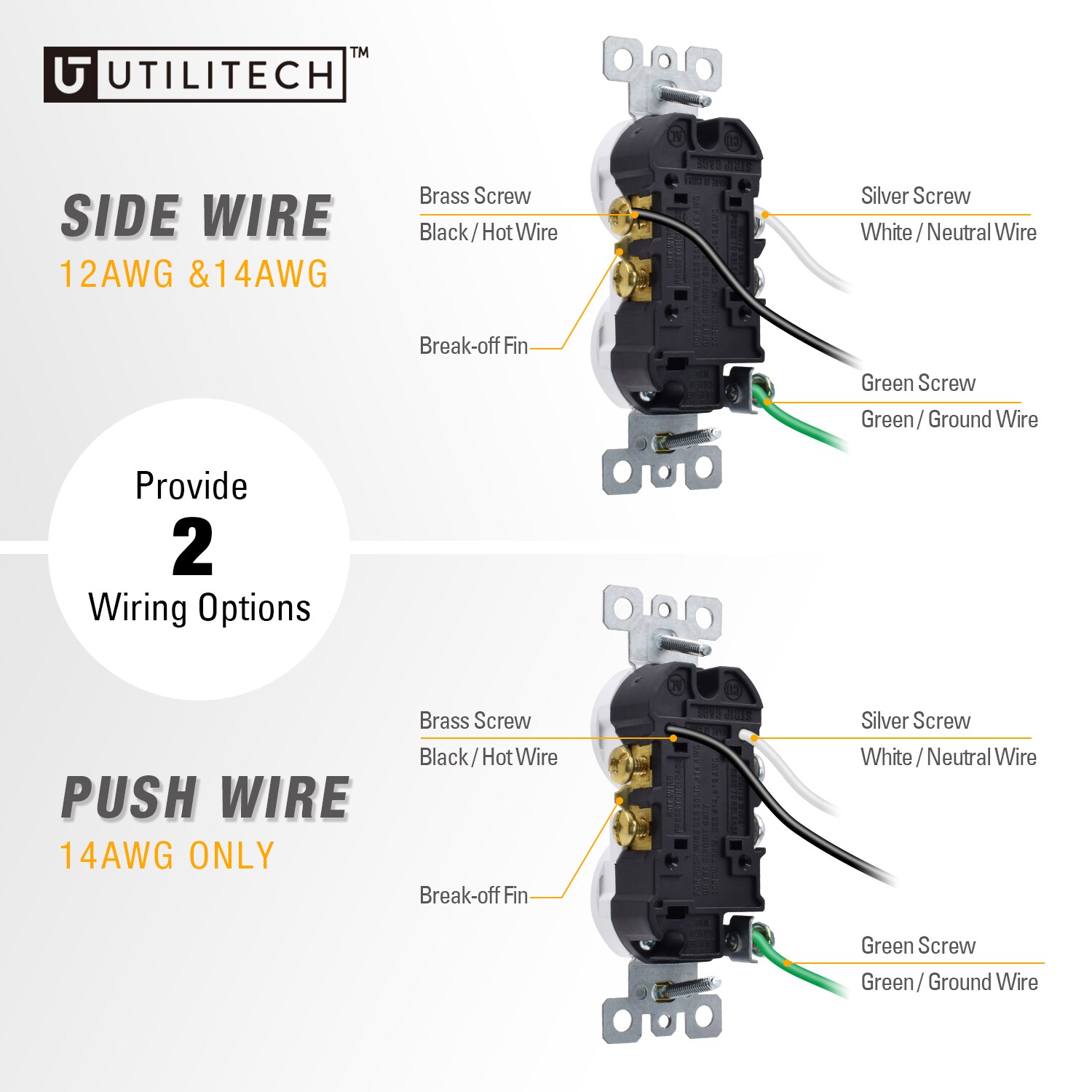 Utilitech 2001A-WH10 receptacles - View #6