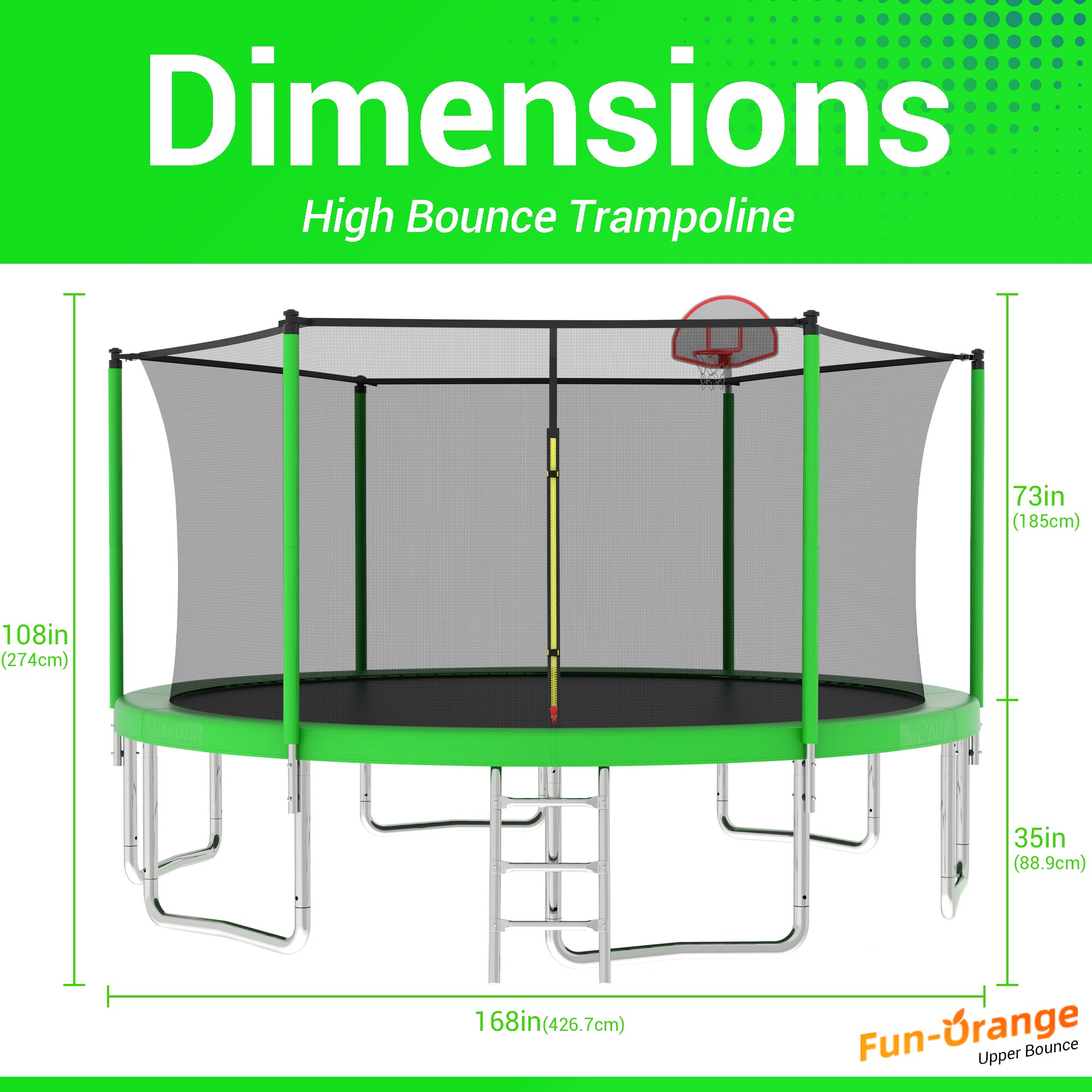 Fun Orange FUN25BC48 trampolines - View #6