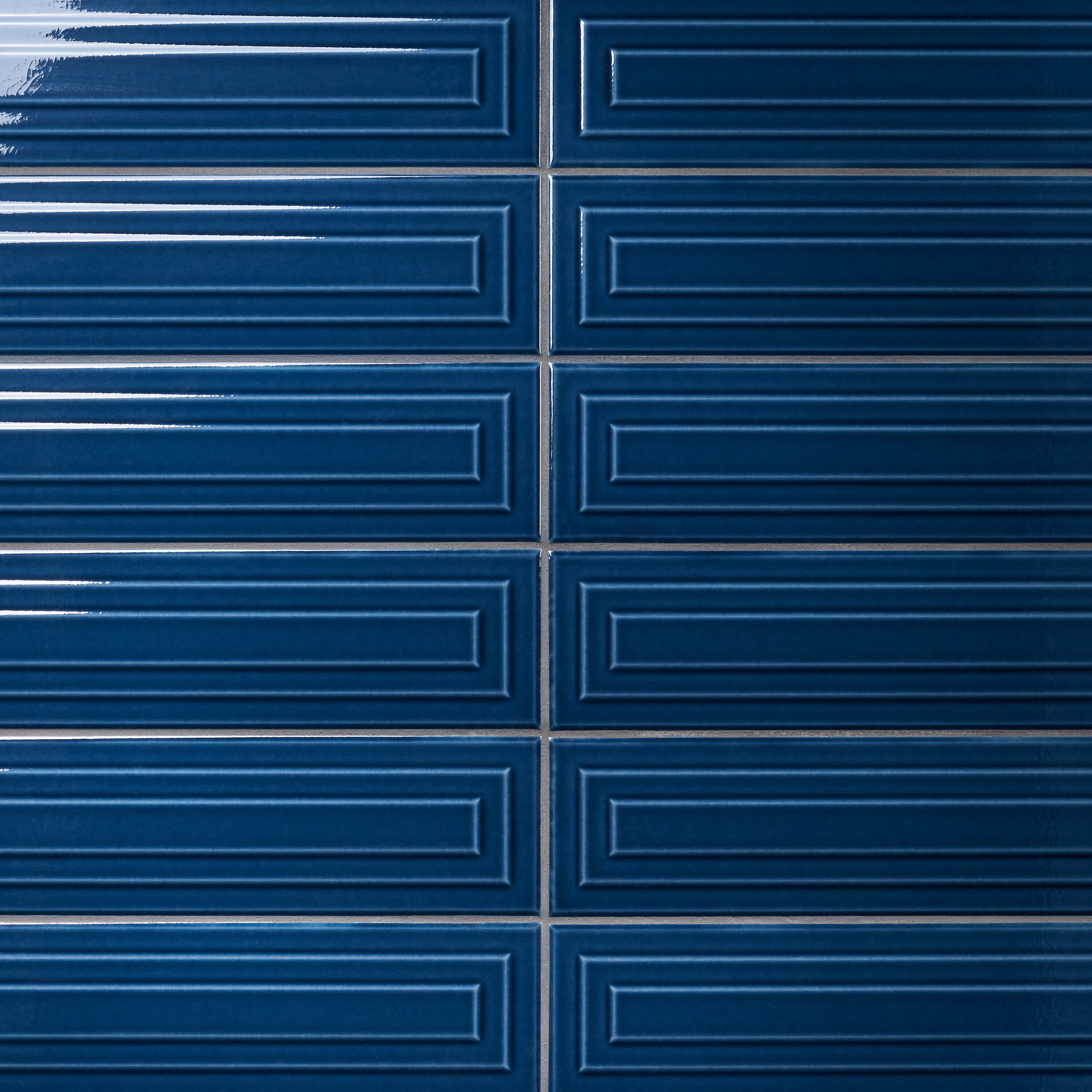 Artmore Tile EXT3RD108756 Refined Nautical Blue 4-in x 16-in Glazed Ceramic Subway Wall Tile (7.08-sq. ft/ Carton)