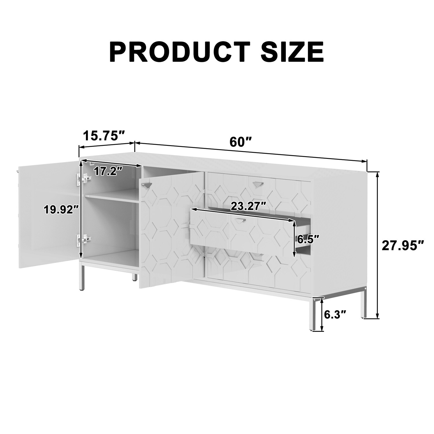 Mondawe MO-JH-009018-GR Dining-Kitchen-Storarge - View #6