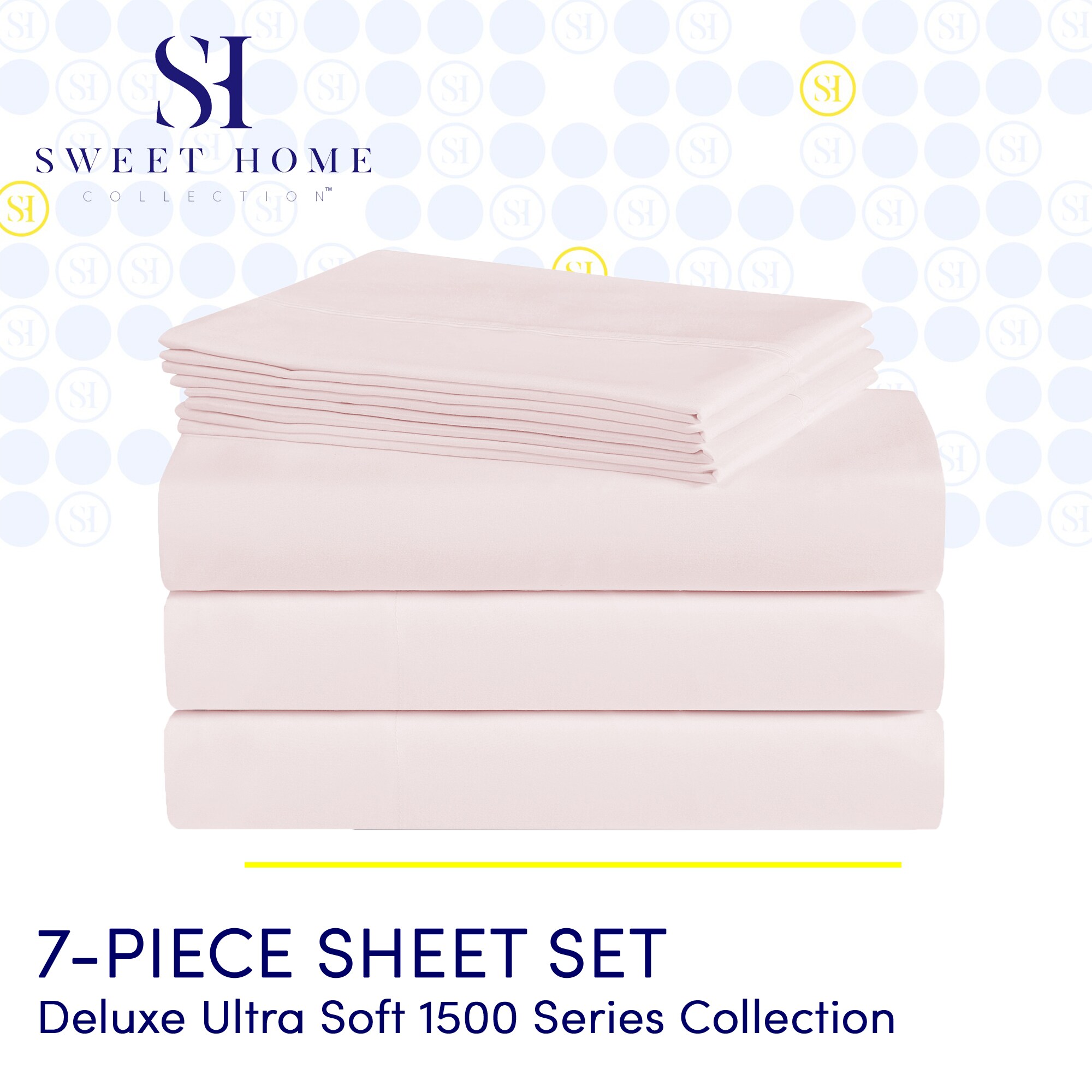 Sweet Home Collection LOW-7P-SH-SPK-PPK Sheet-Sets - View #2